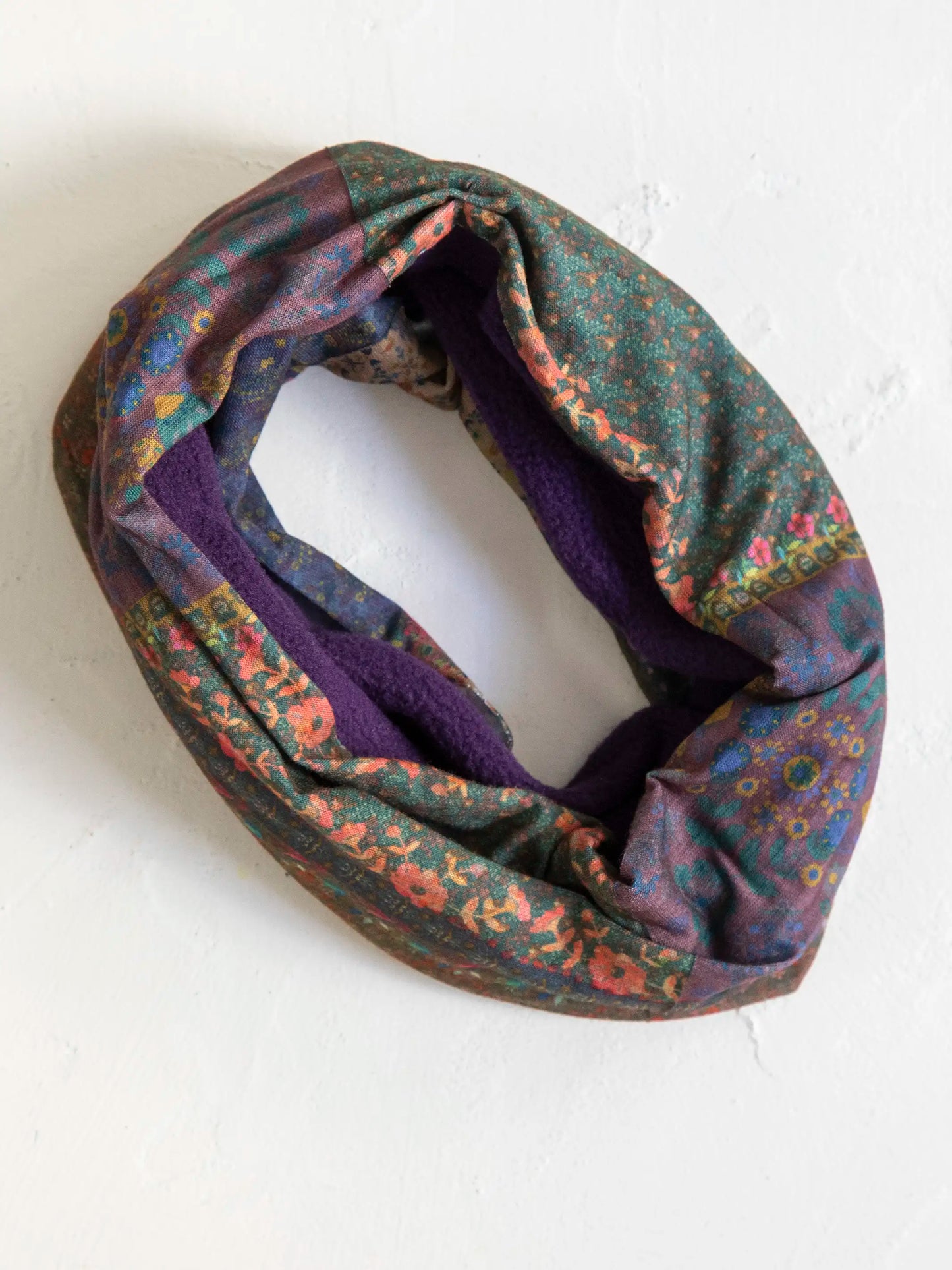 Fleece Boho Bandeau® Headband - Vintage Patchwork