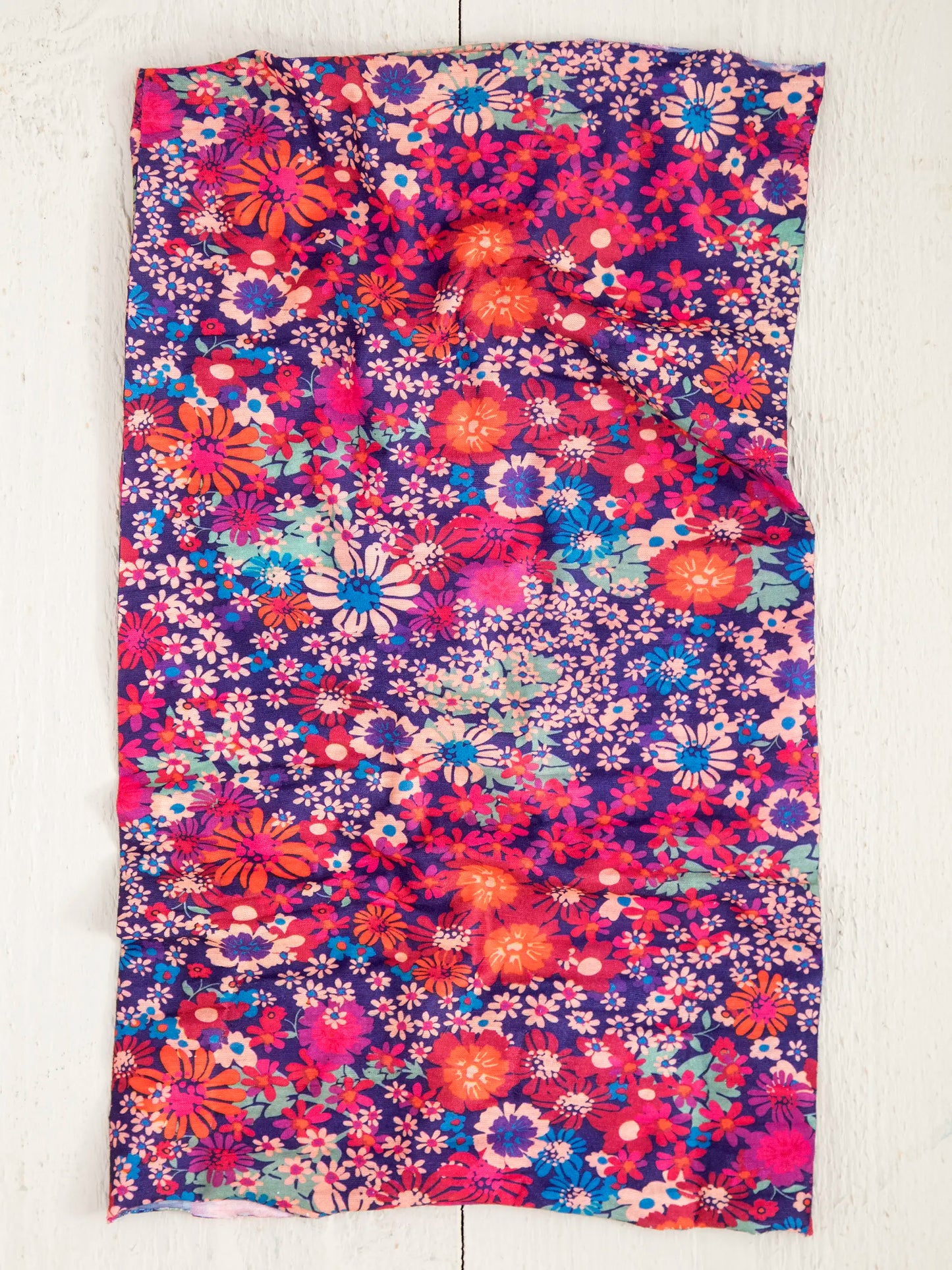 Full Boho Bandeau® Headband - Summer Daisies Burgundy