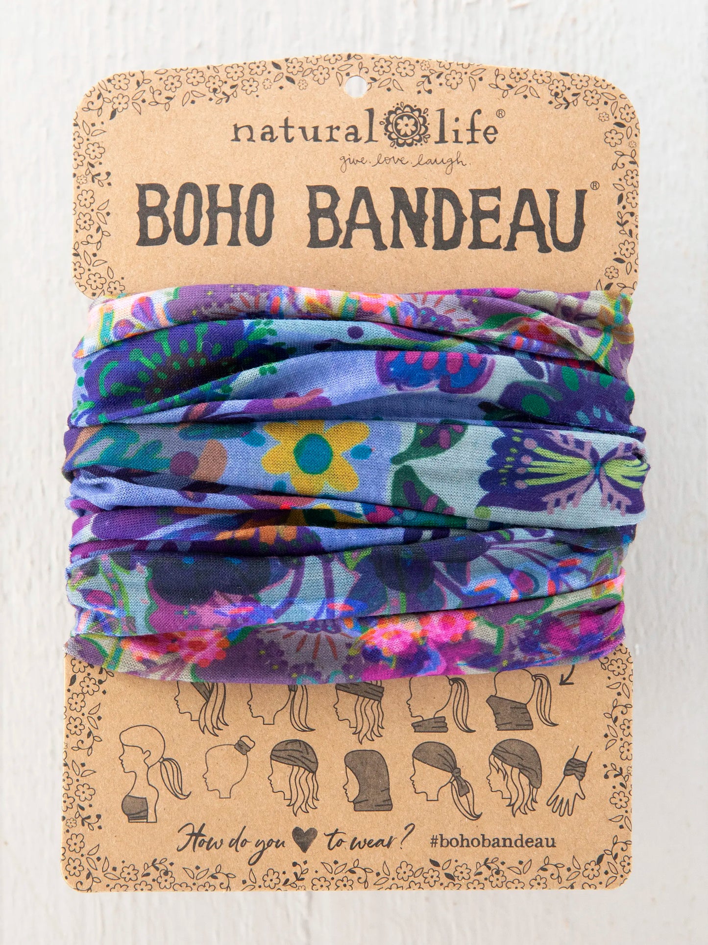Full Boho Bandeau® Headband - Border Folk Garden