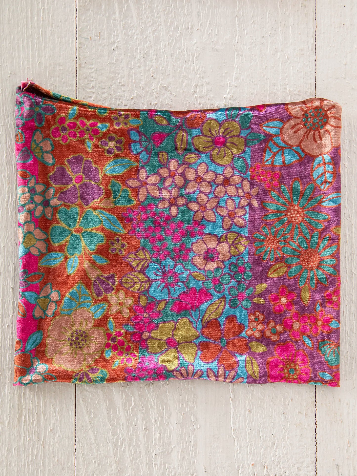 Velvet Boho Bandeau® Headband - 70s Striped Plum