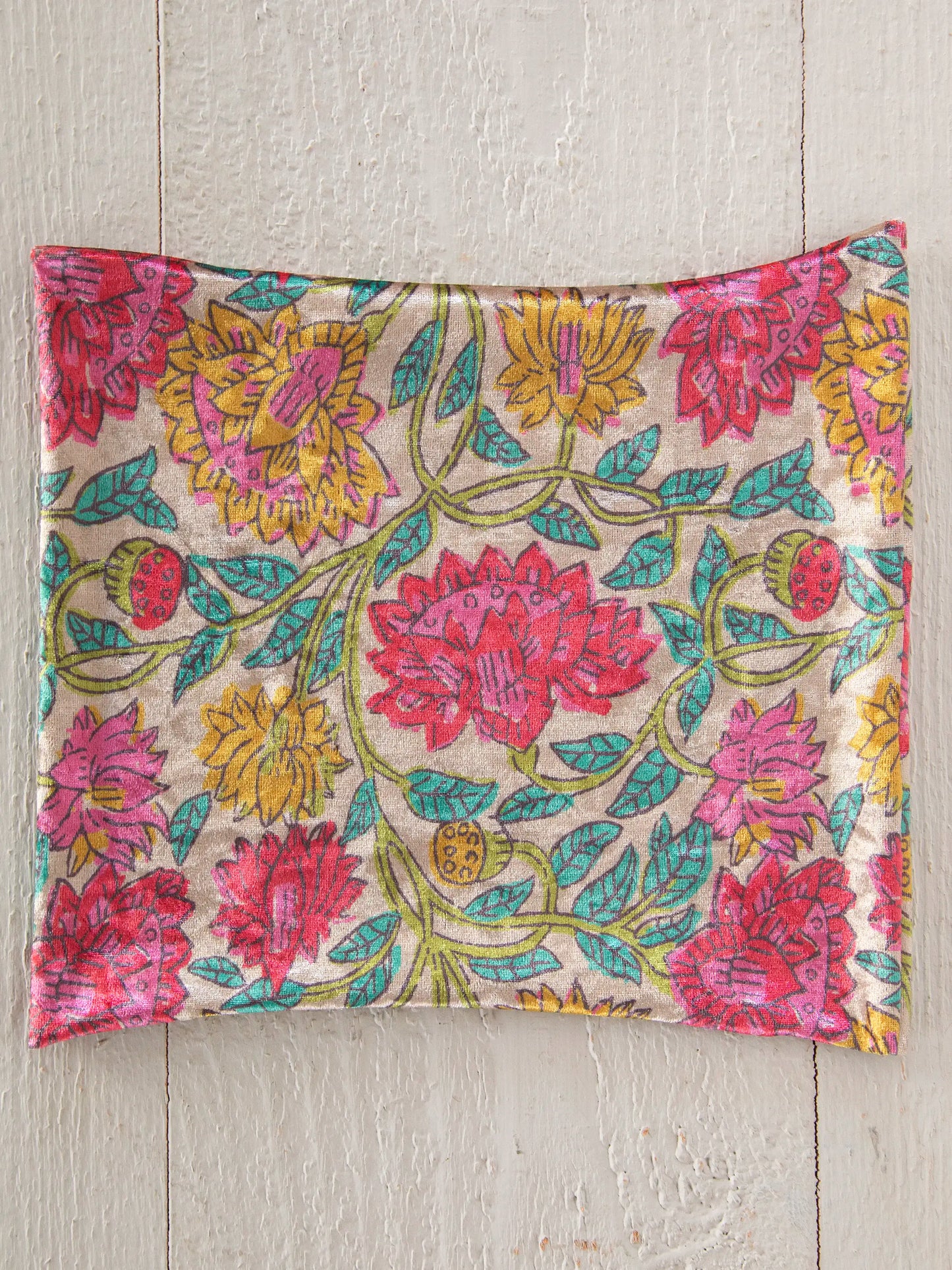 Velvet Boho Bandeau® Headband - Multicolored Lush Zinnias