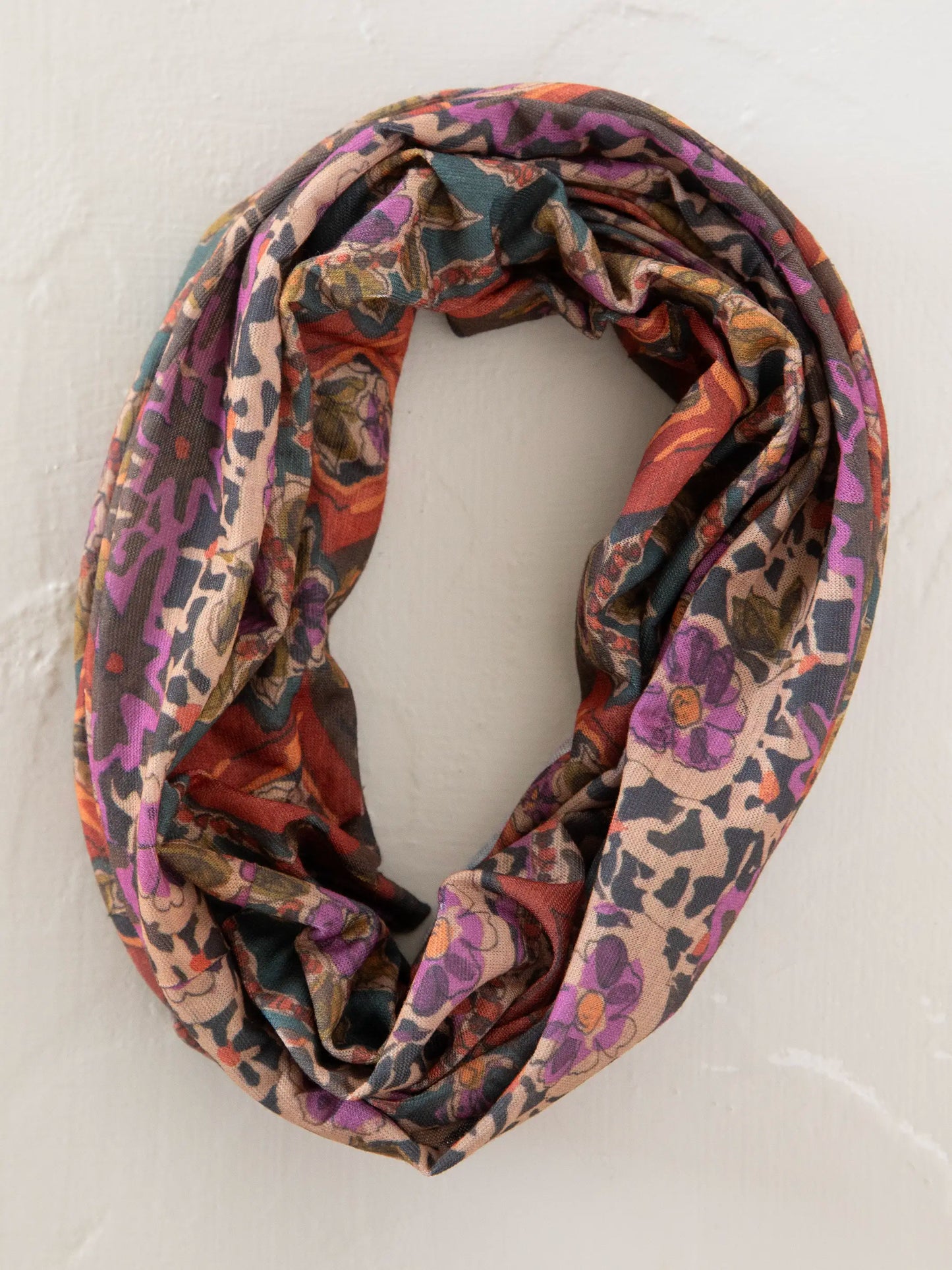 Full Boho Bandeau® Headband - Brown Tuscany Border