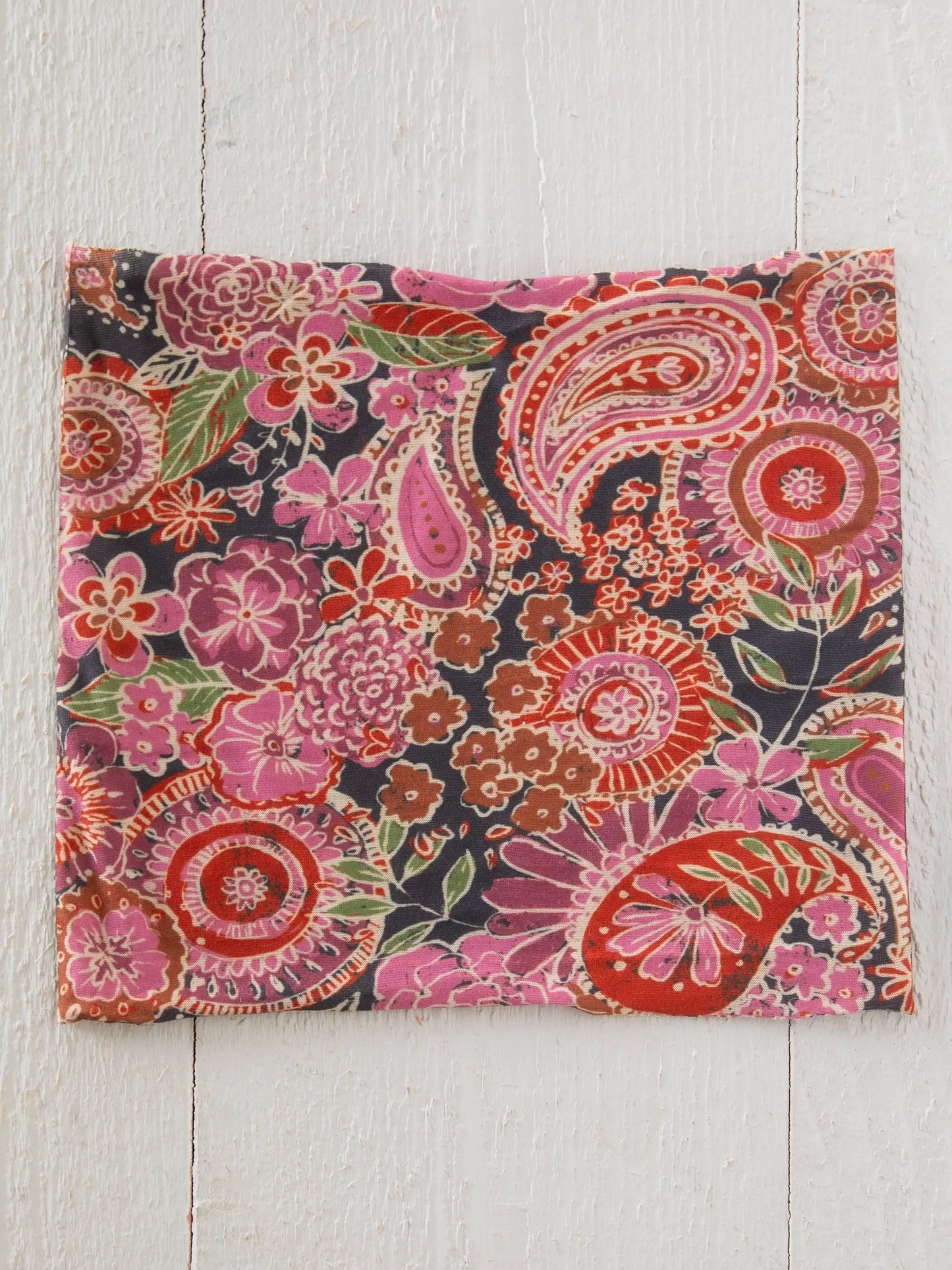 Half Boho Bandeau® Headband - Black Sketched Paisley