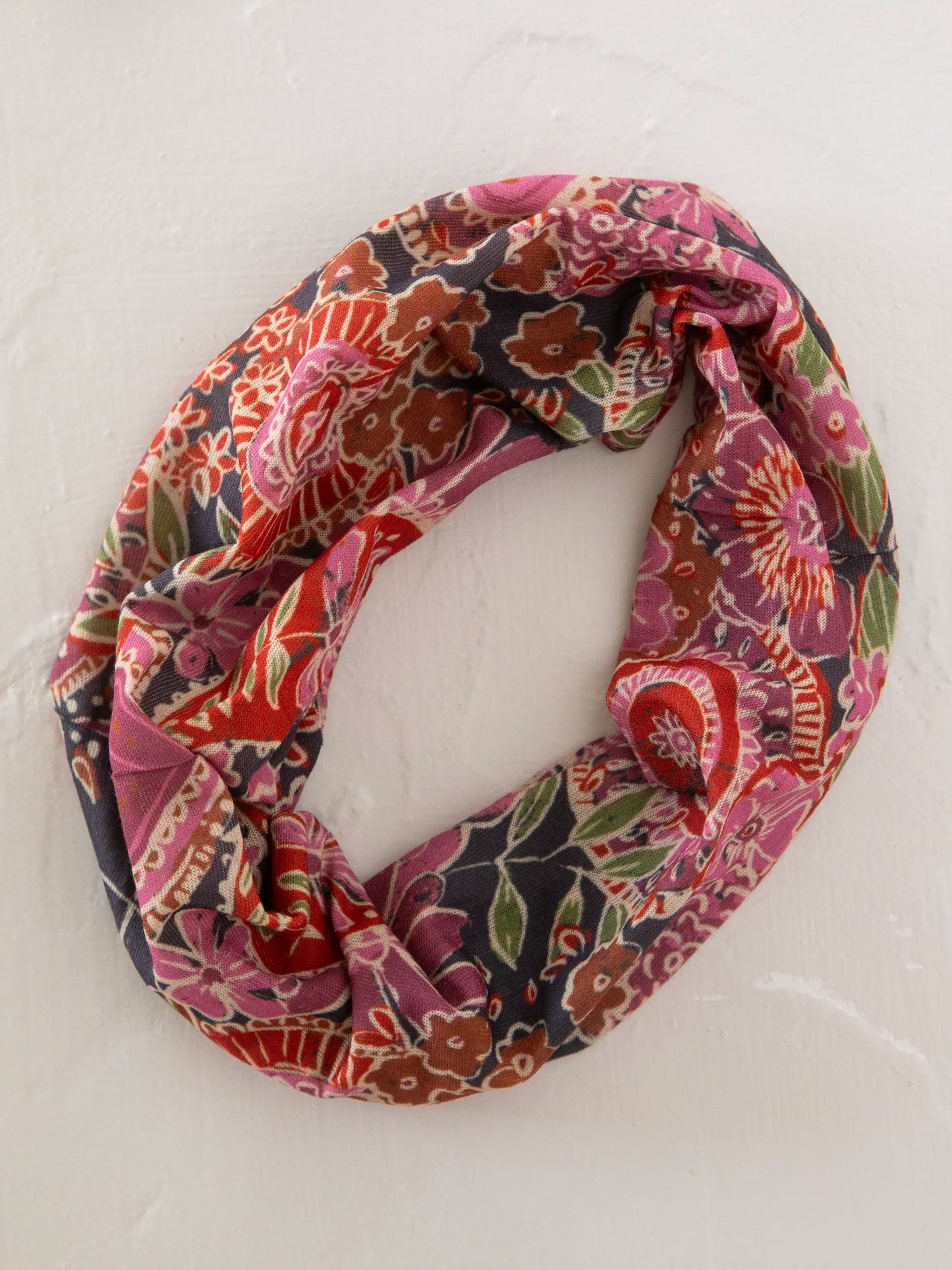 Half Boho Bandeau® Headband - Black Sketched Paisley