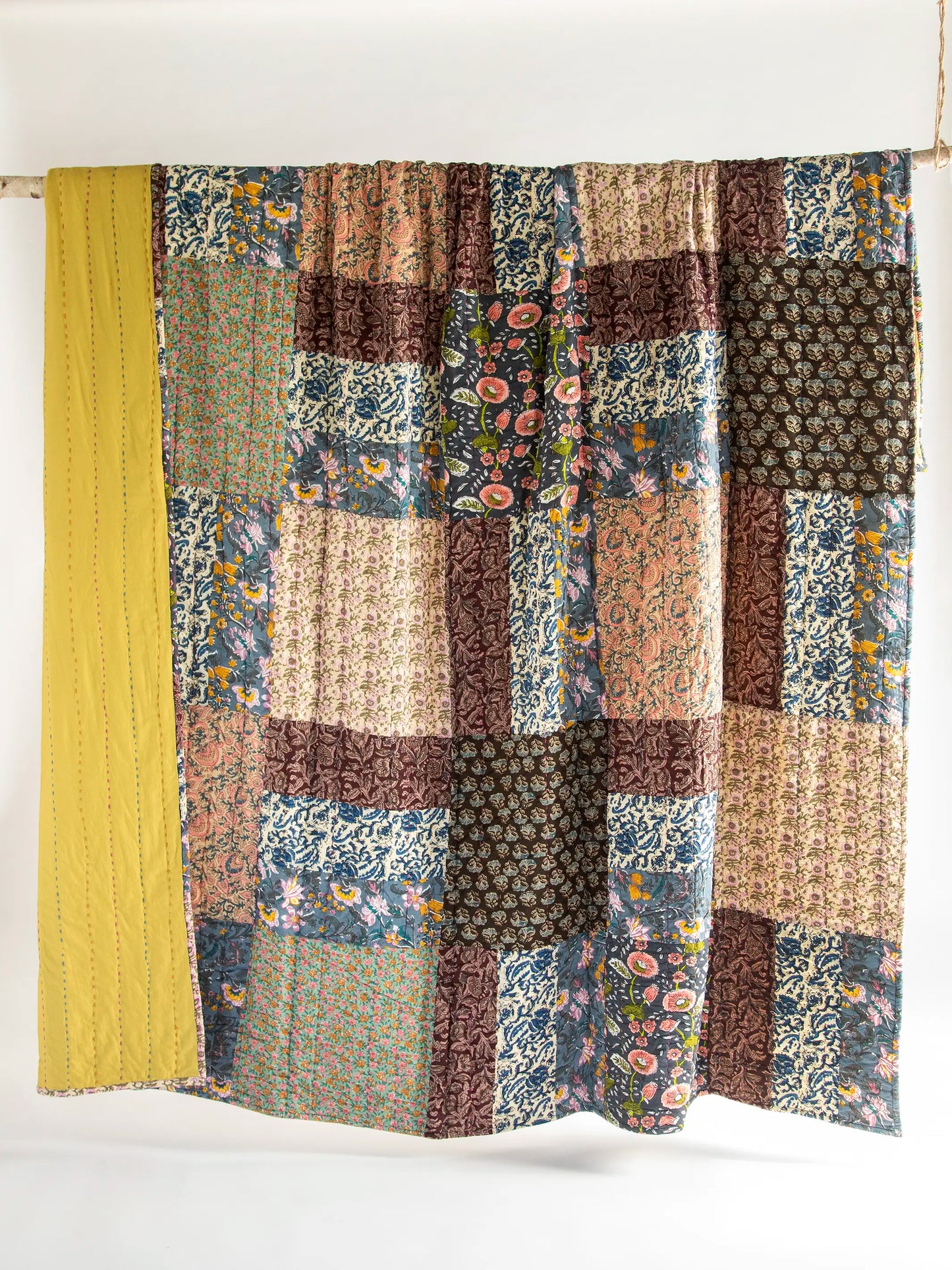 Patchwork Quilt - Block Print