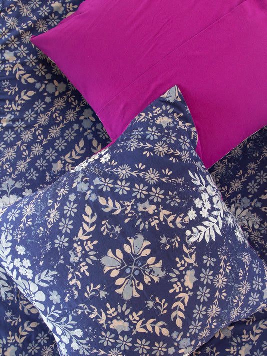 Catalina Cotton Euro Sham - Navy Bandana