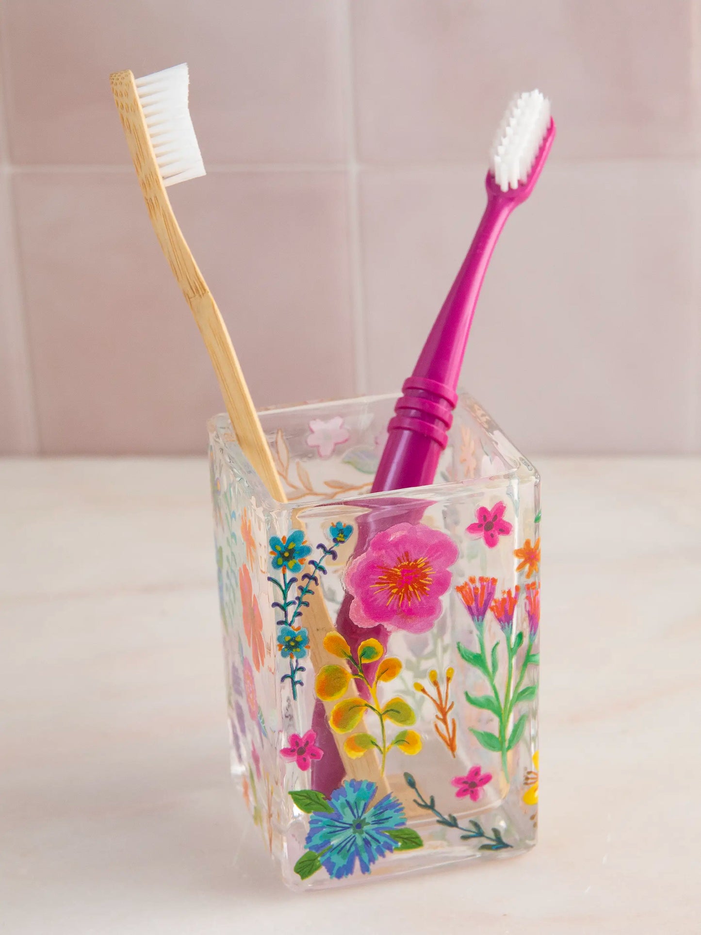 Bath Tumbler - Floral