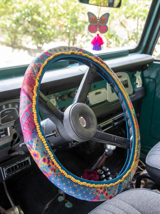 Steering Wheel Cover, 15" - Dark Turquoise