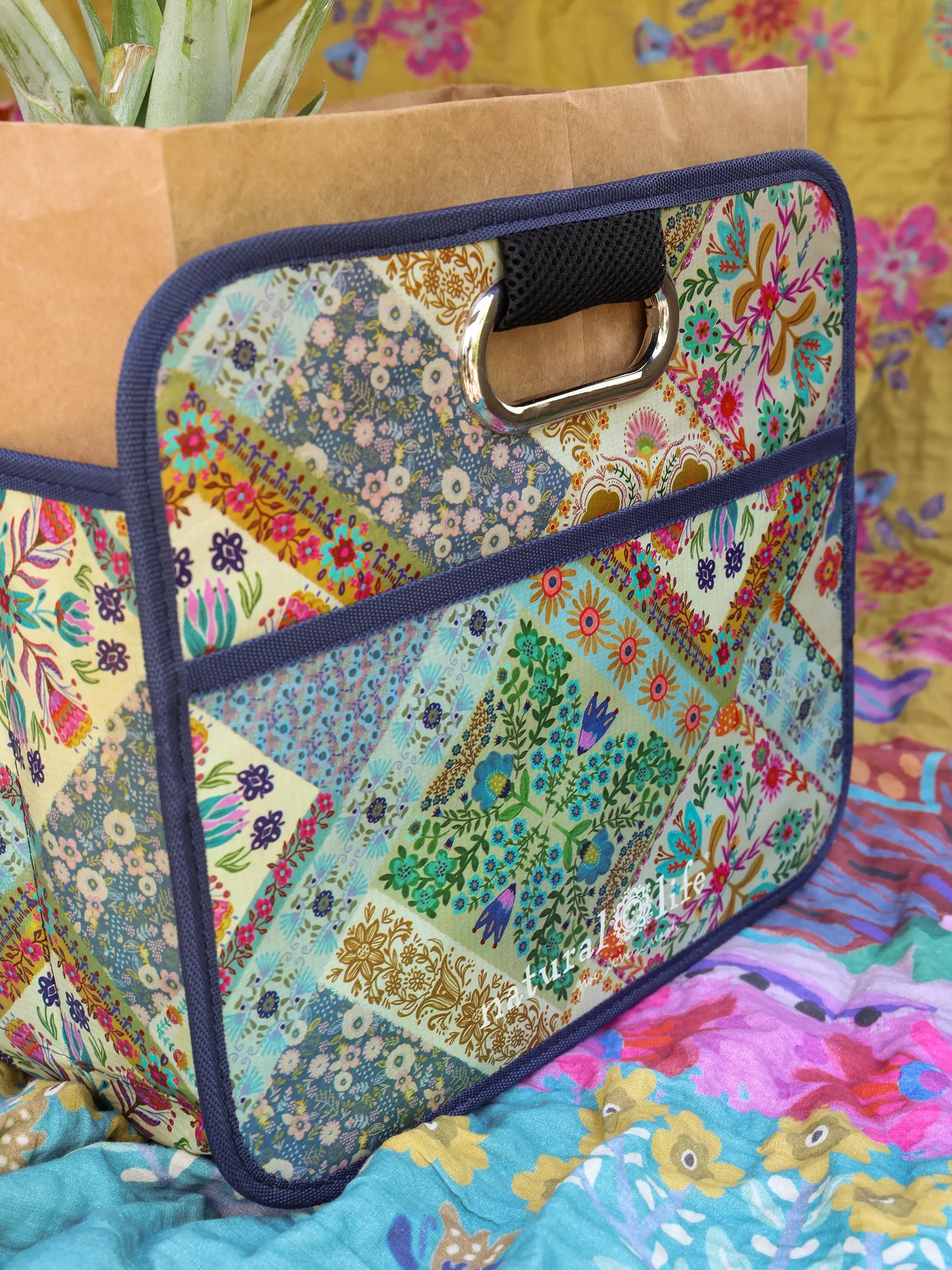 Car Trunk Organizer - Mandala Folk Patchwork