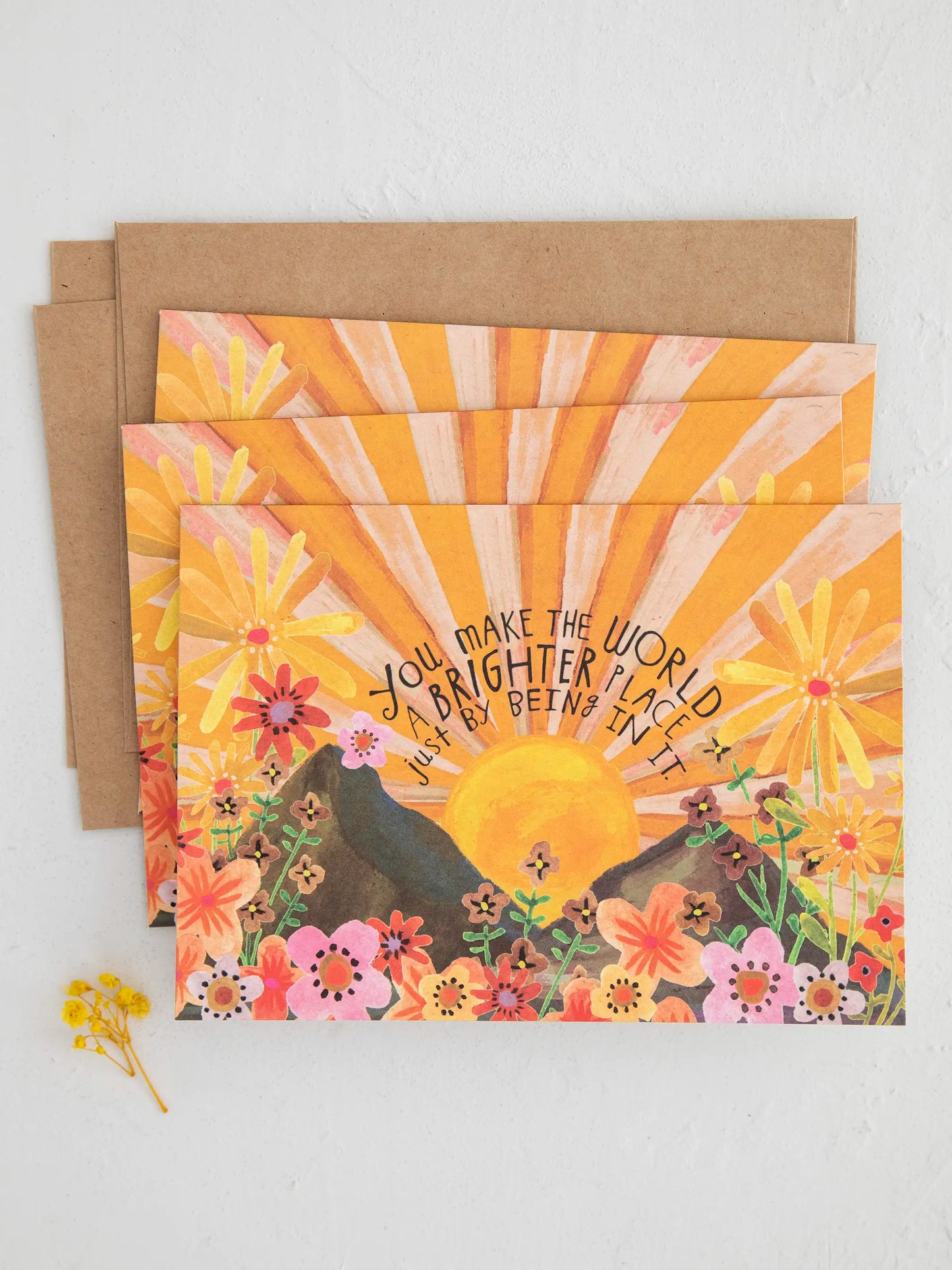 Greeting Card Bundle, Set of 3 - Make The World Brighter