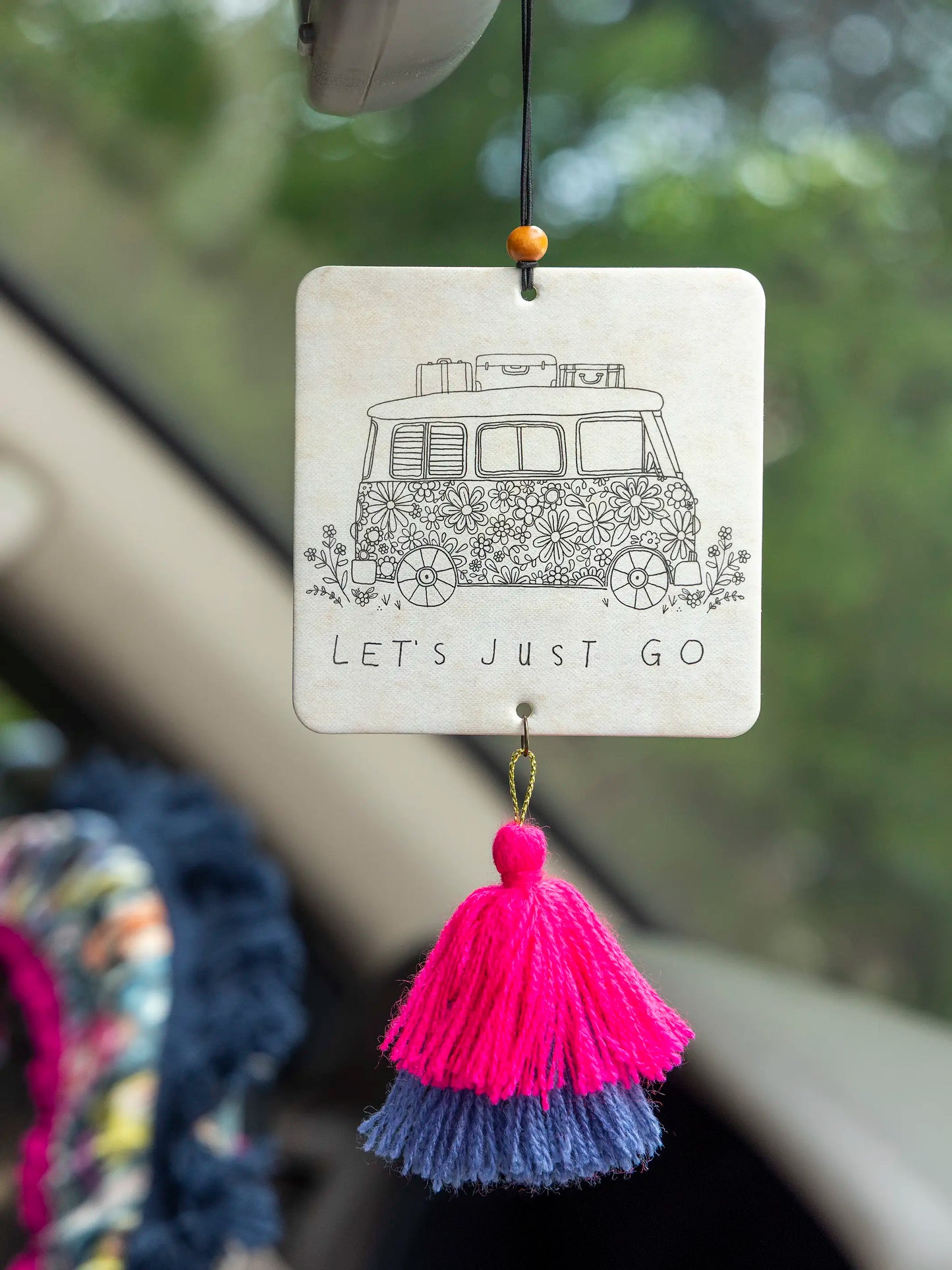 Car Air Freshener - Let's Just Go Van