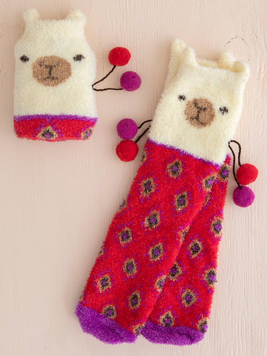 Cozy Socks - Llama