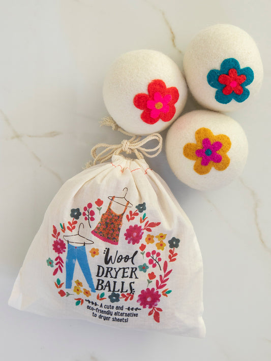 Wool Dryer Balls, Set of 3