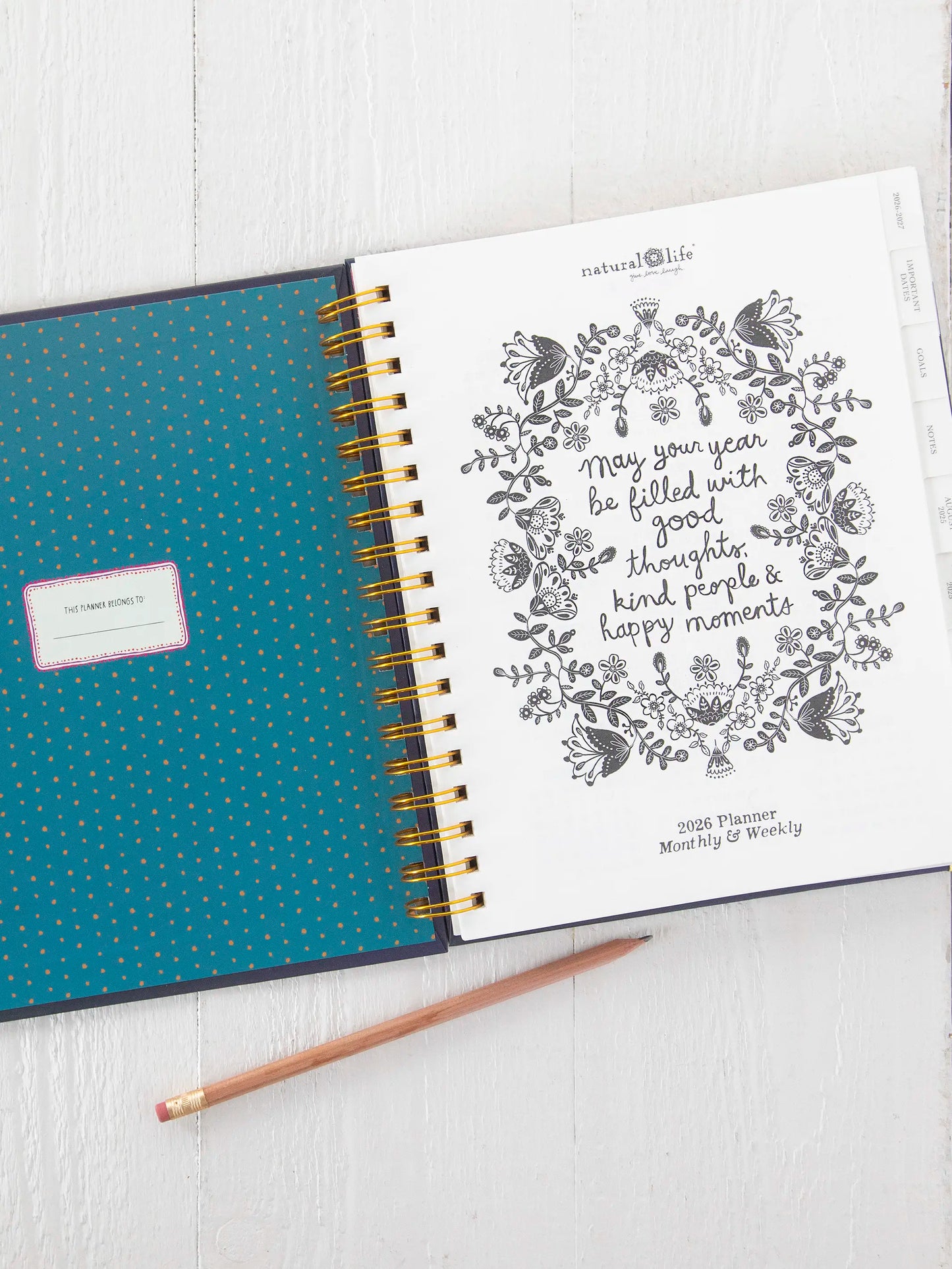 2025-26 17 Month Planner - Water Your Dreams