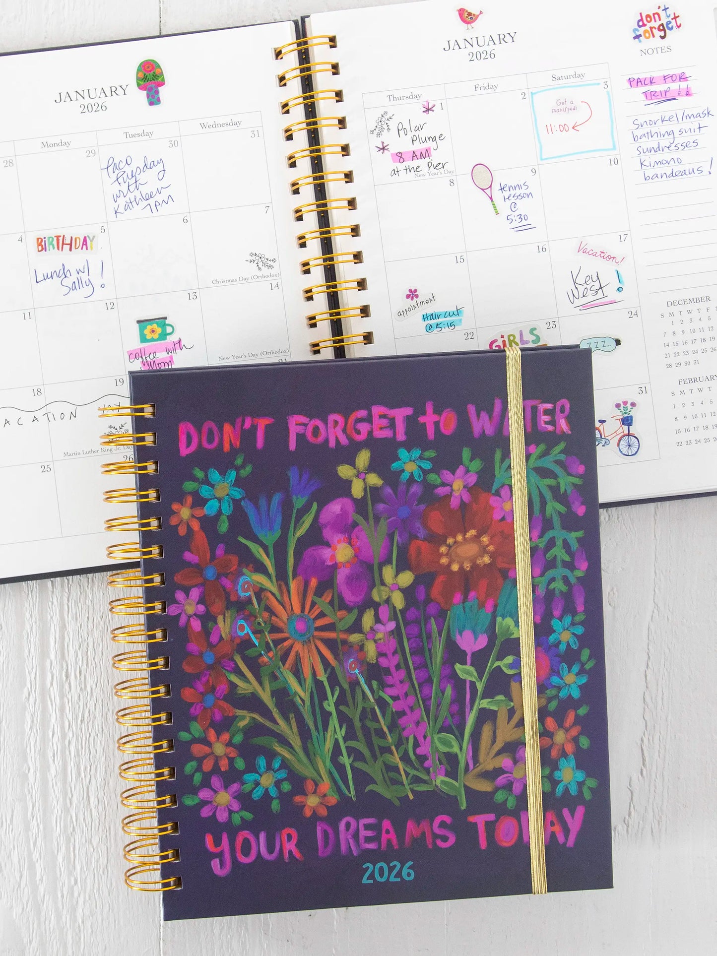 2025-26 17 Month Planner - Water Your Dreams