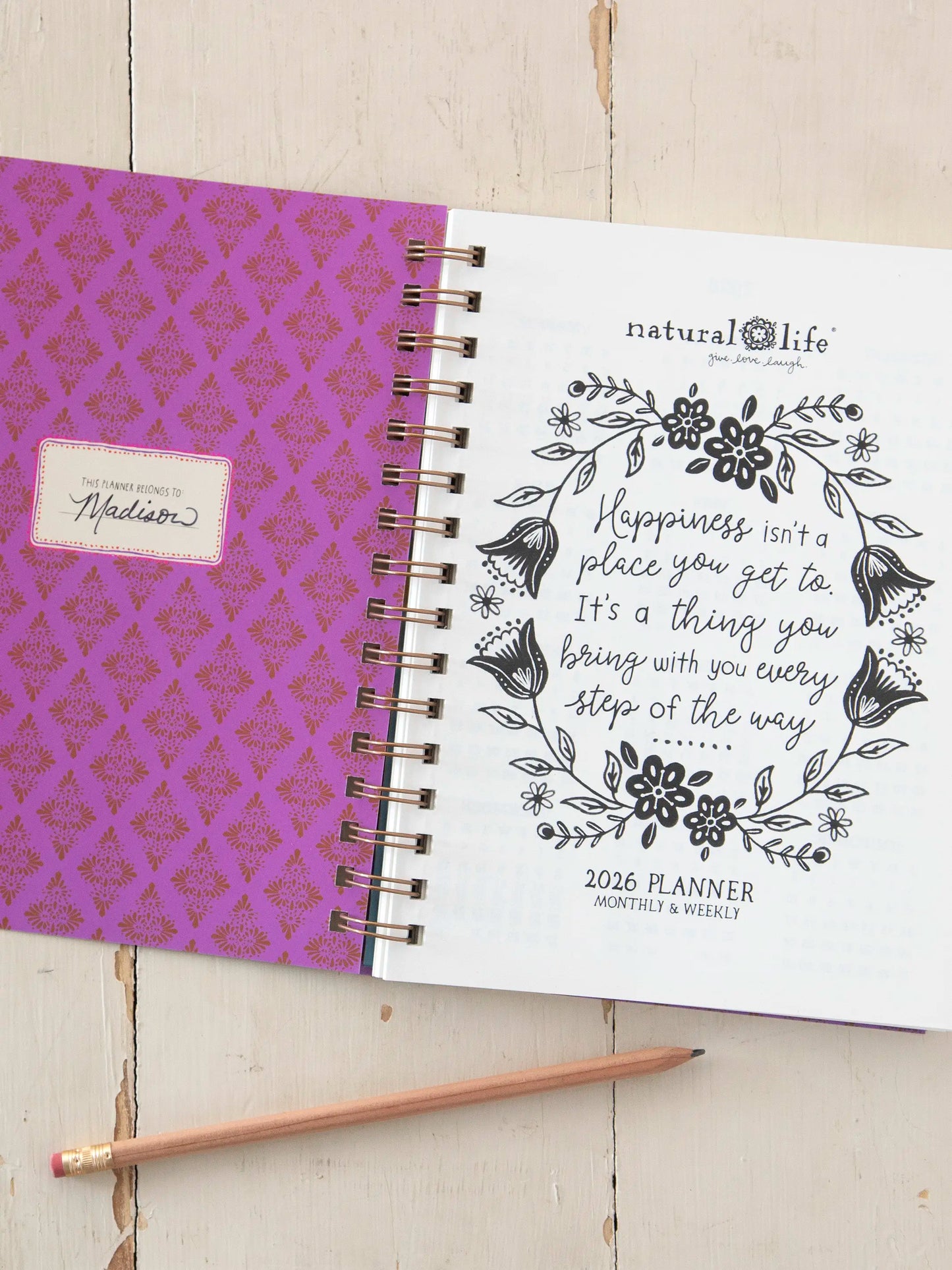 2026 12 Month Planner - Water Your Dreams