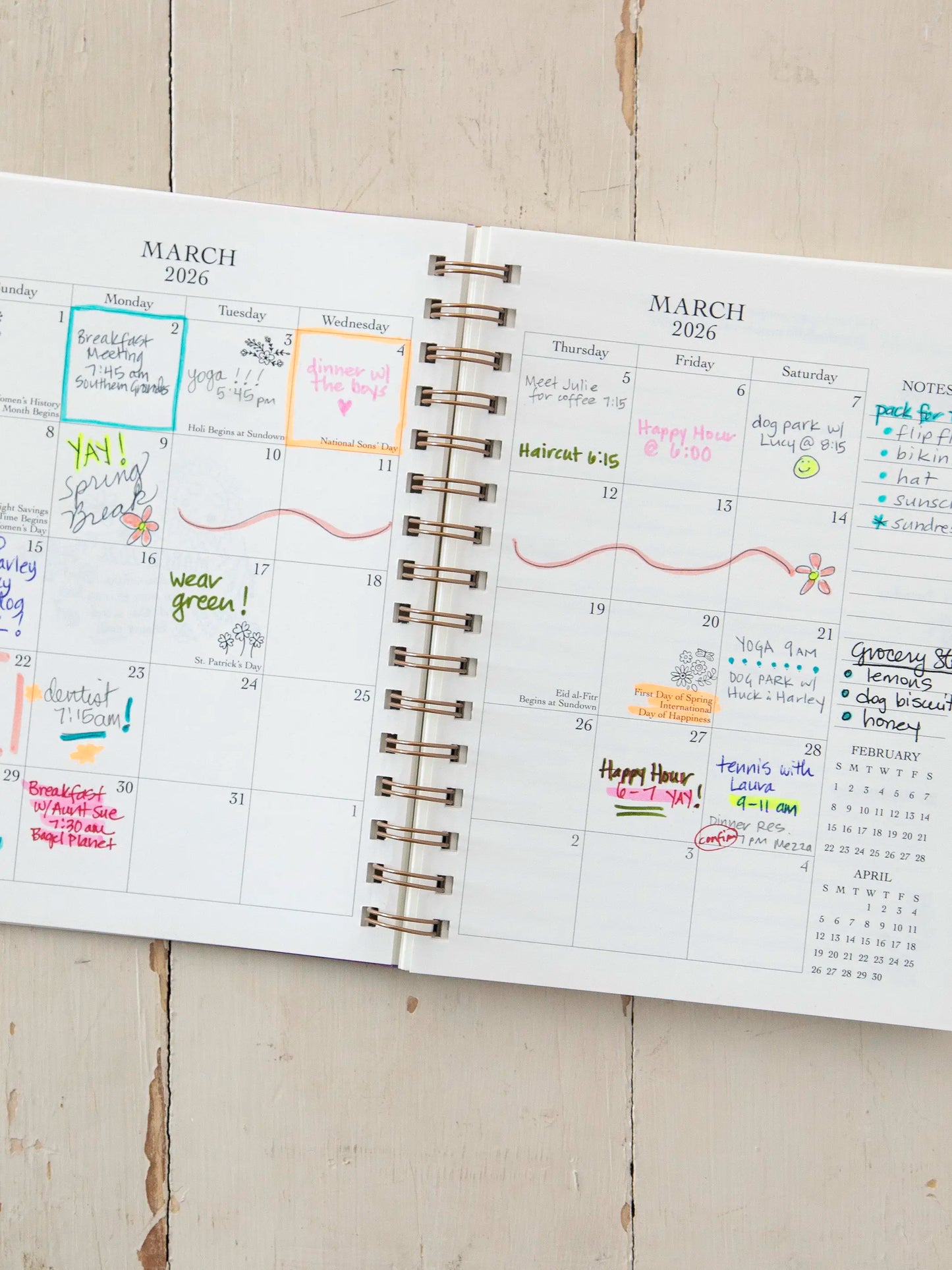 2026 12 Month Planner - Coffee