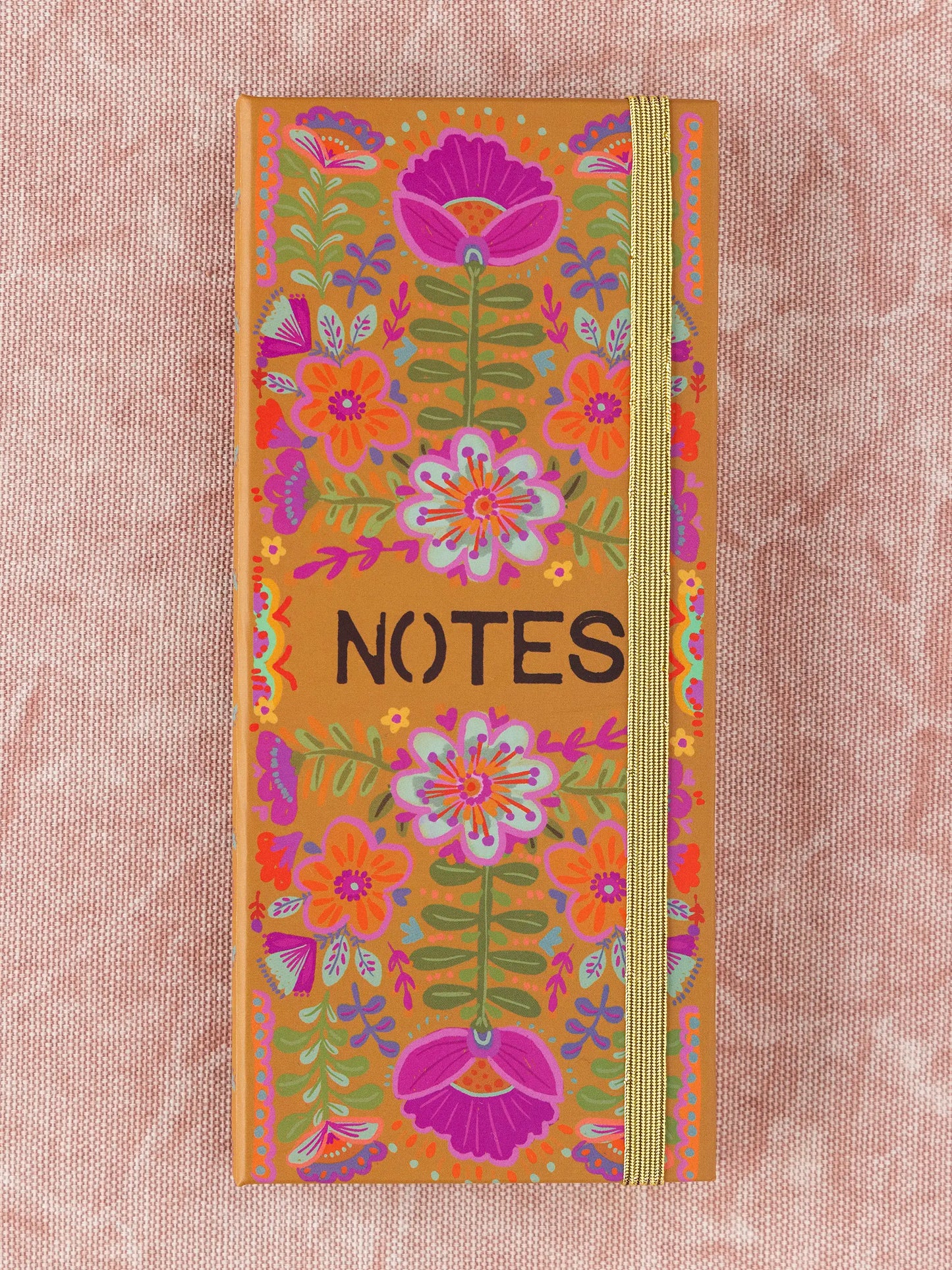 Sticky Note Book - Mustard Folk Flower