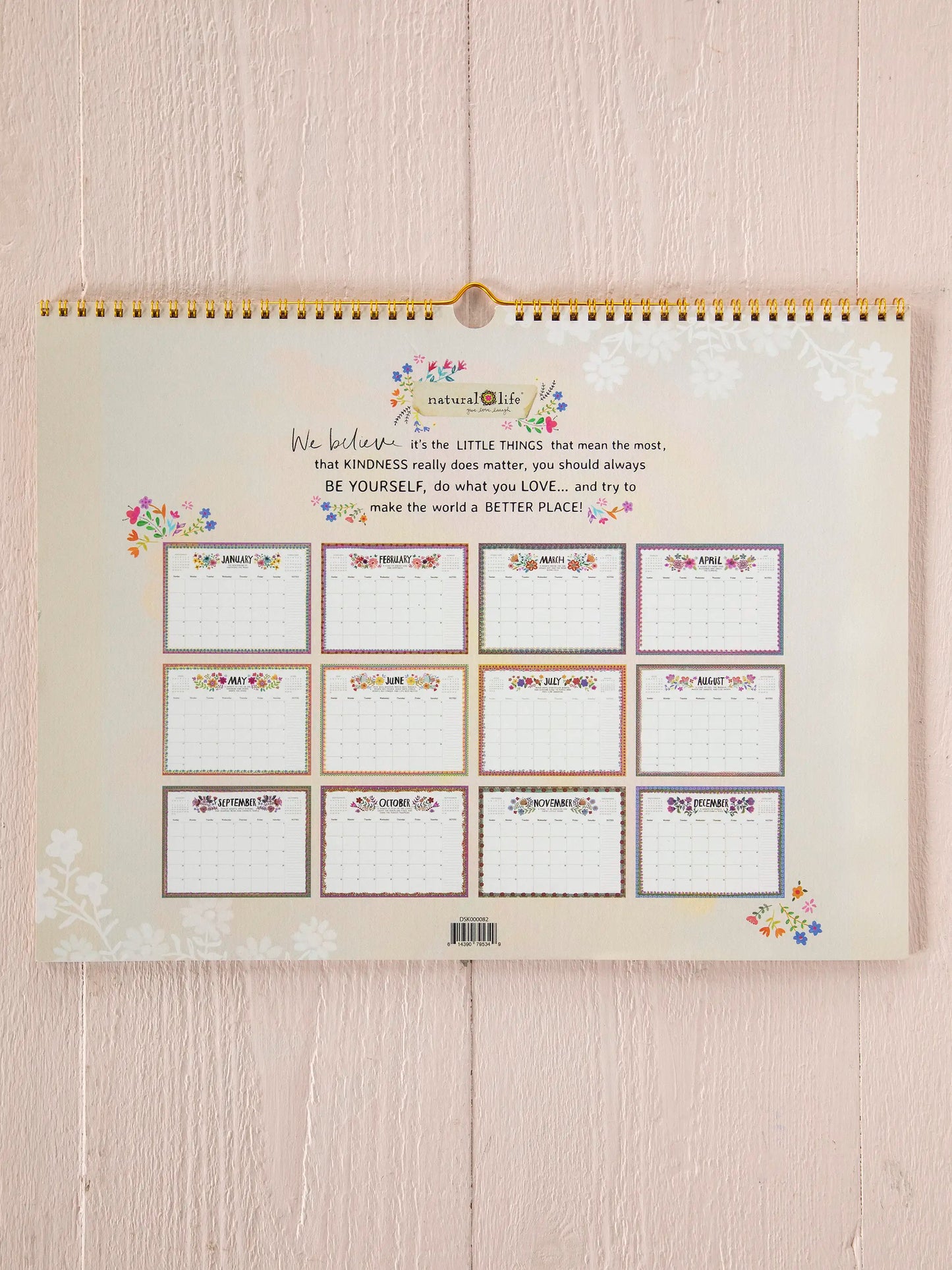 2026 Appointment Calendar - Blue Folk Flower