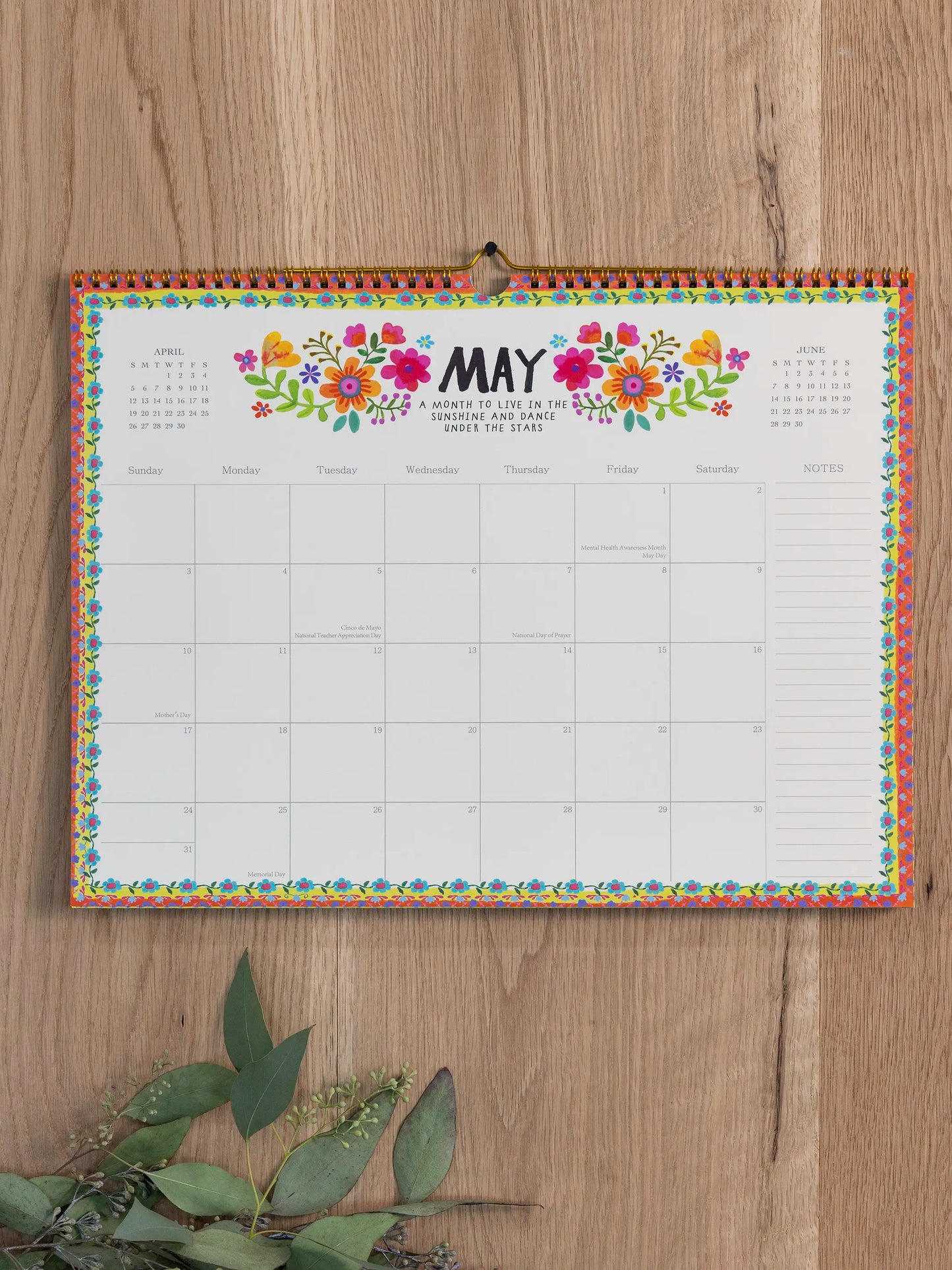 2026 Appointment Calendar - Blue Folk Flower