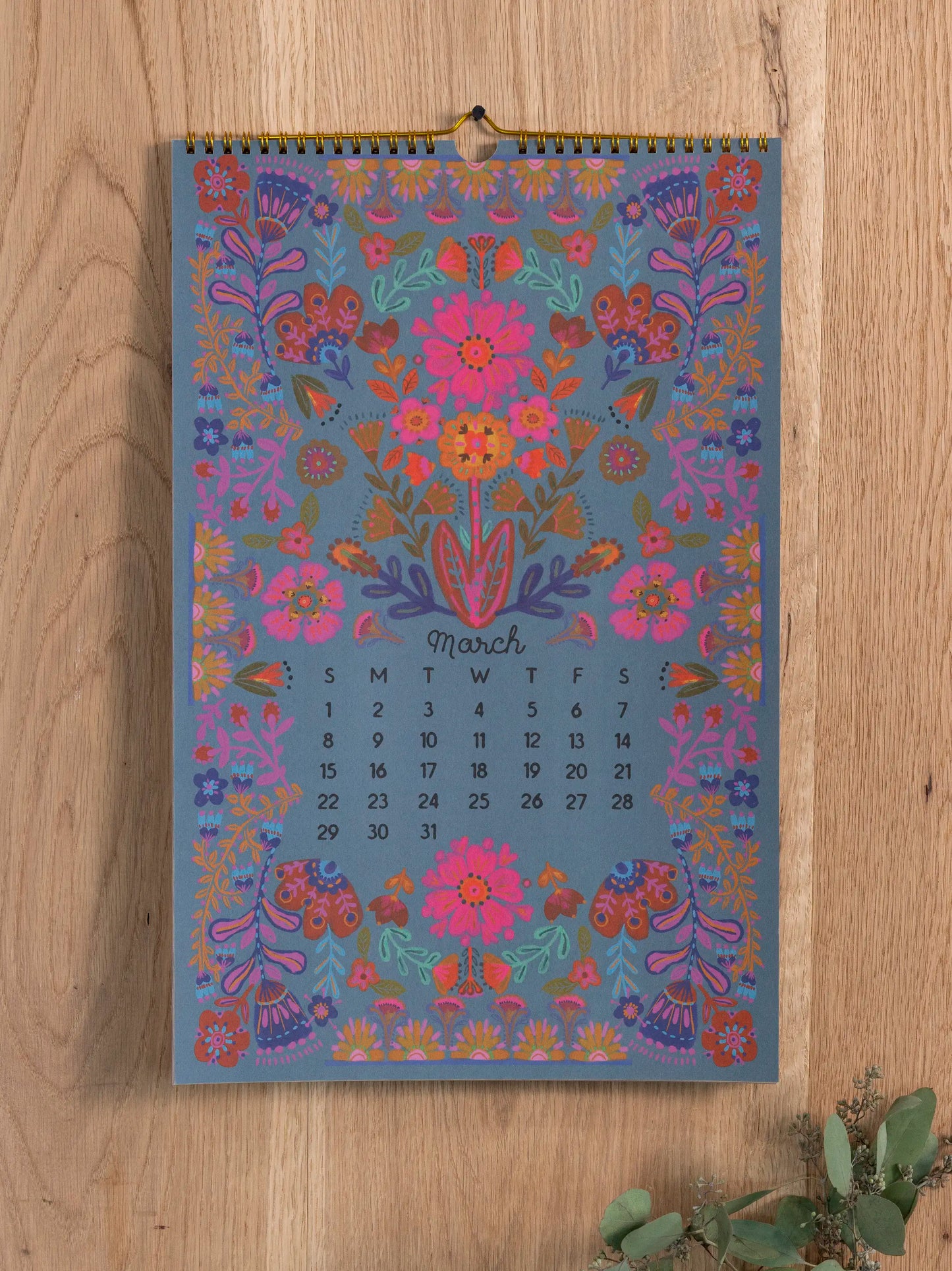 2026 Calendar - Navy Floral