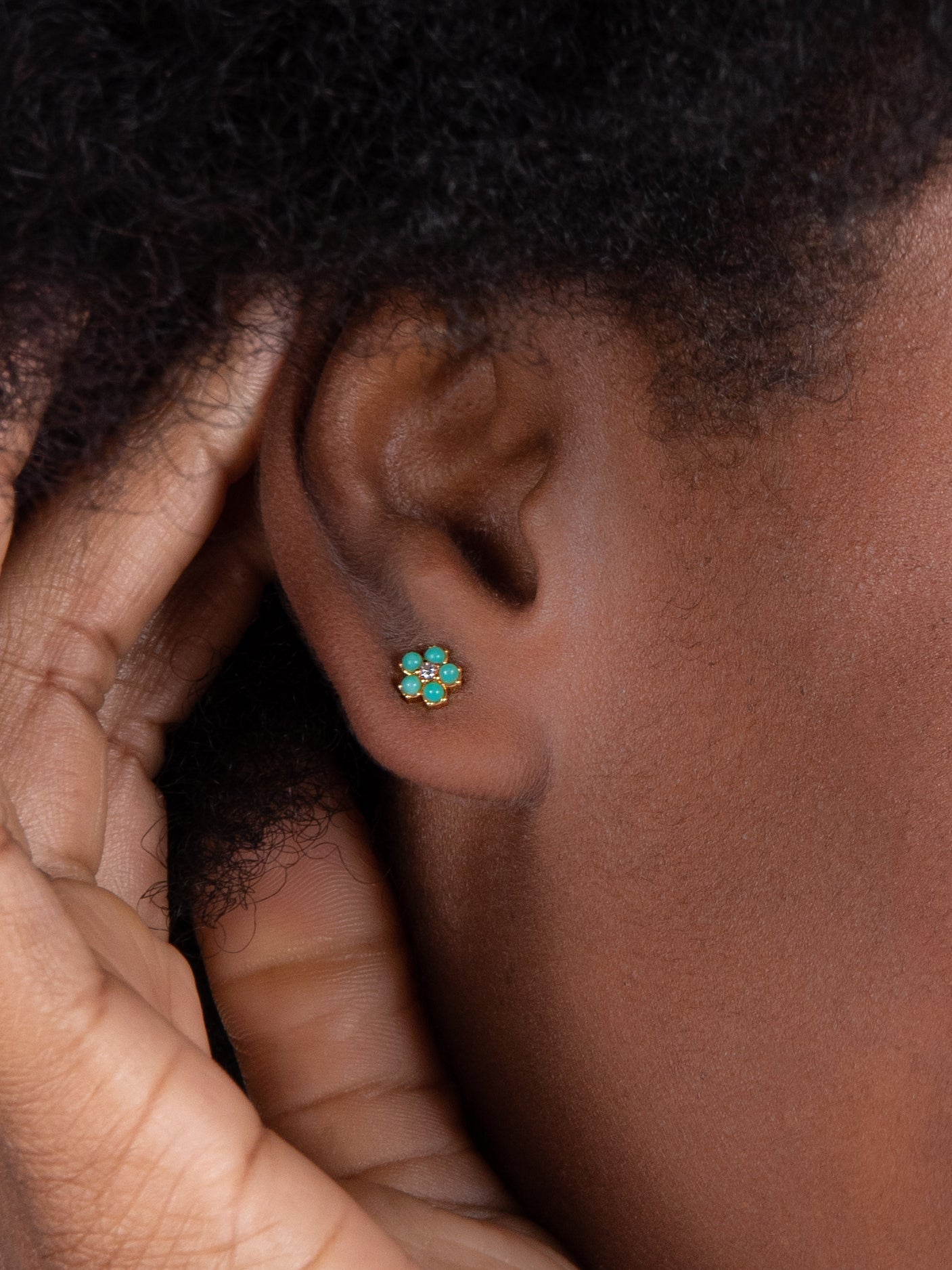 Perfect Tiny Stud Earrings - Daisies