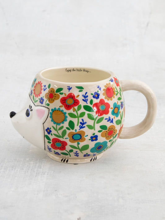 Folk Art Coffee Mug - Harriet The Hedgehog