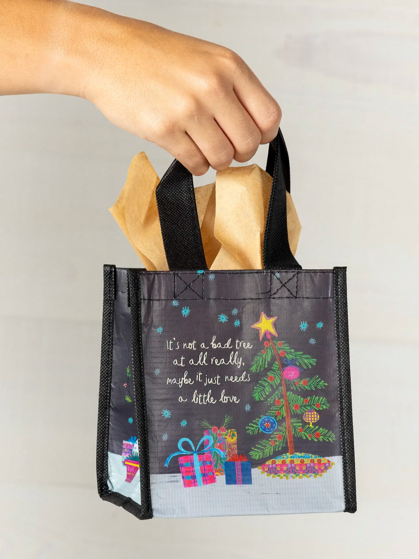 Small Happy Bag, Set of 3 - Holiday Tree