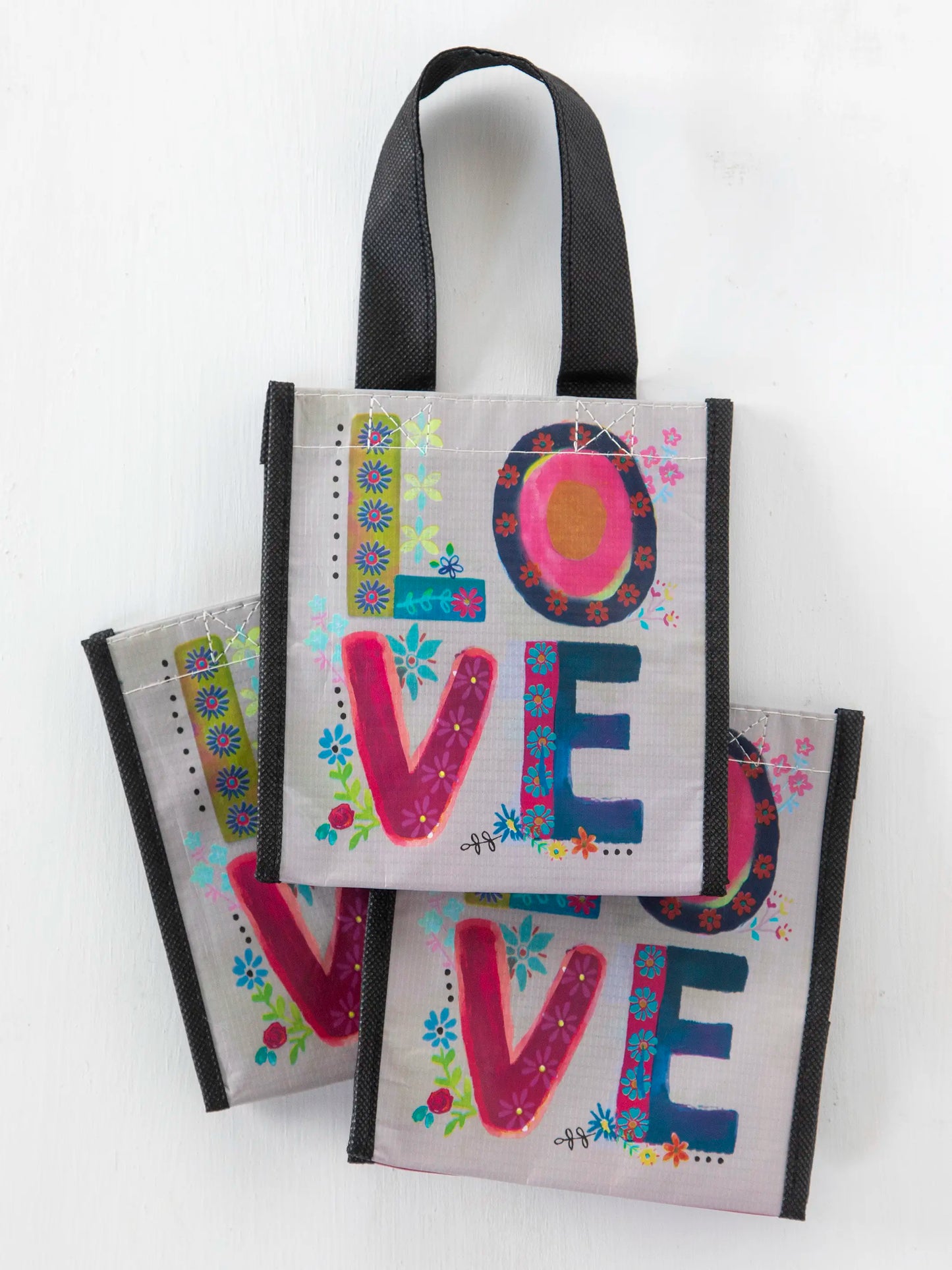 Small Happy Bag, Set of 3 - Love