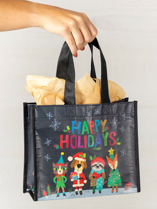 Medium Happy Bag, Set of 3 - Happy Holidays