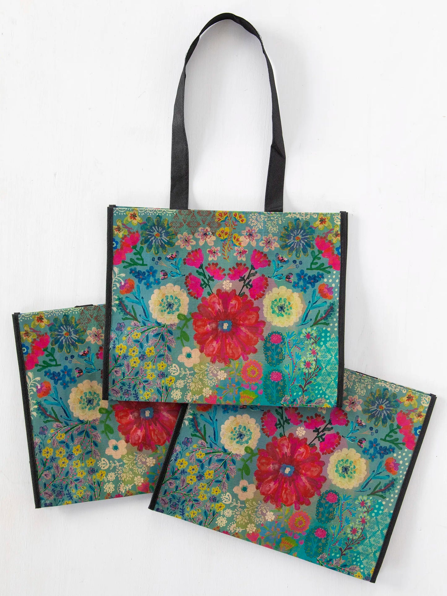 Large Happy Bag, Set of 3 - Bay Folk Flower