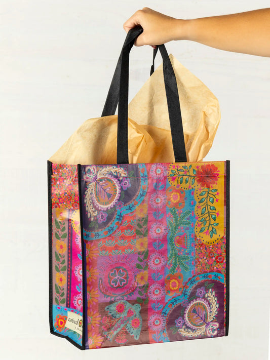 XL Happy Bag, Set of 3 - Rainbow Patchwork