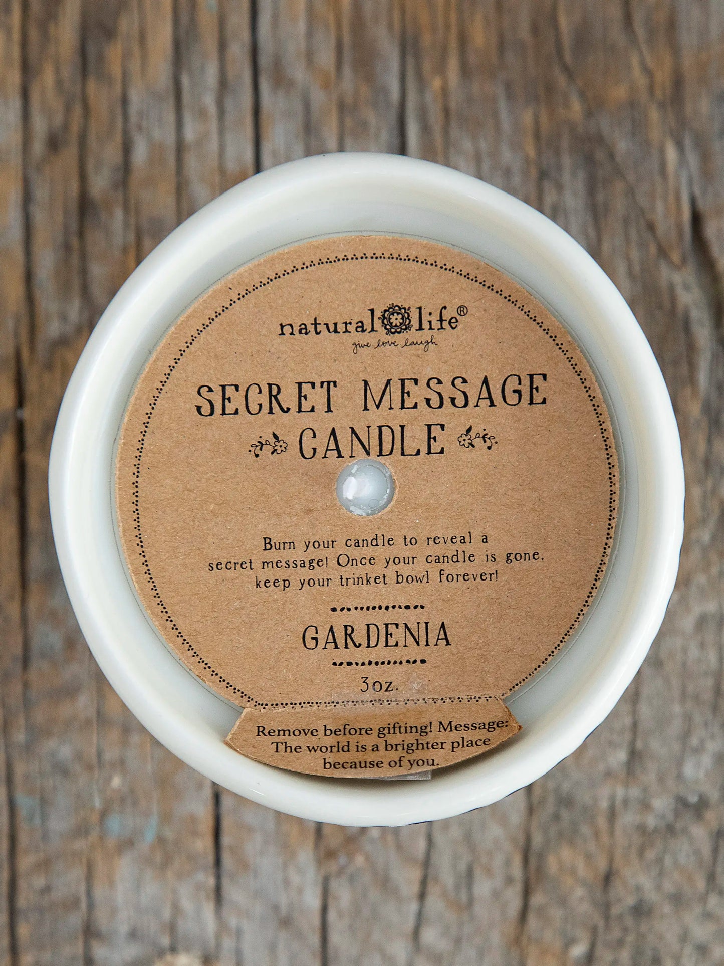Secret Message Candle - Brighter Place