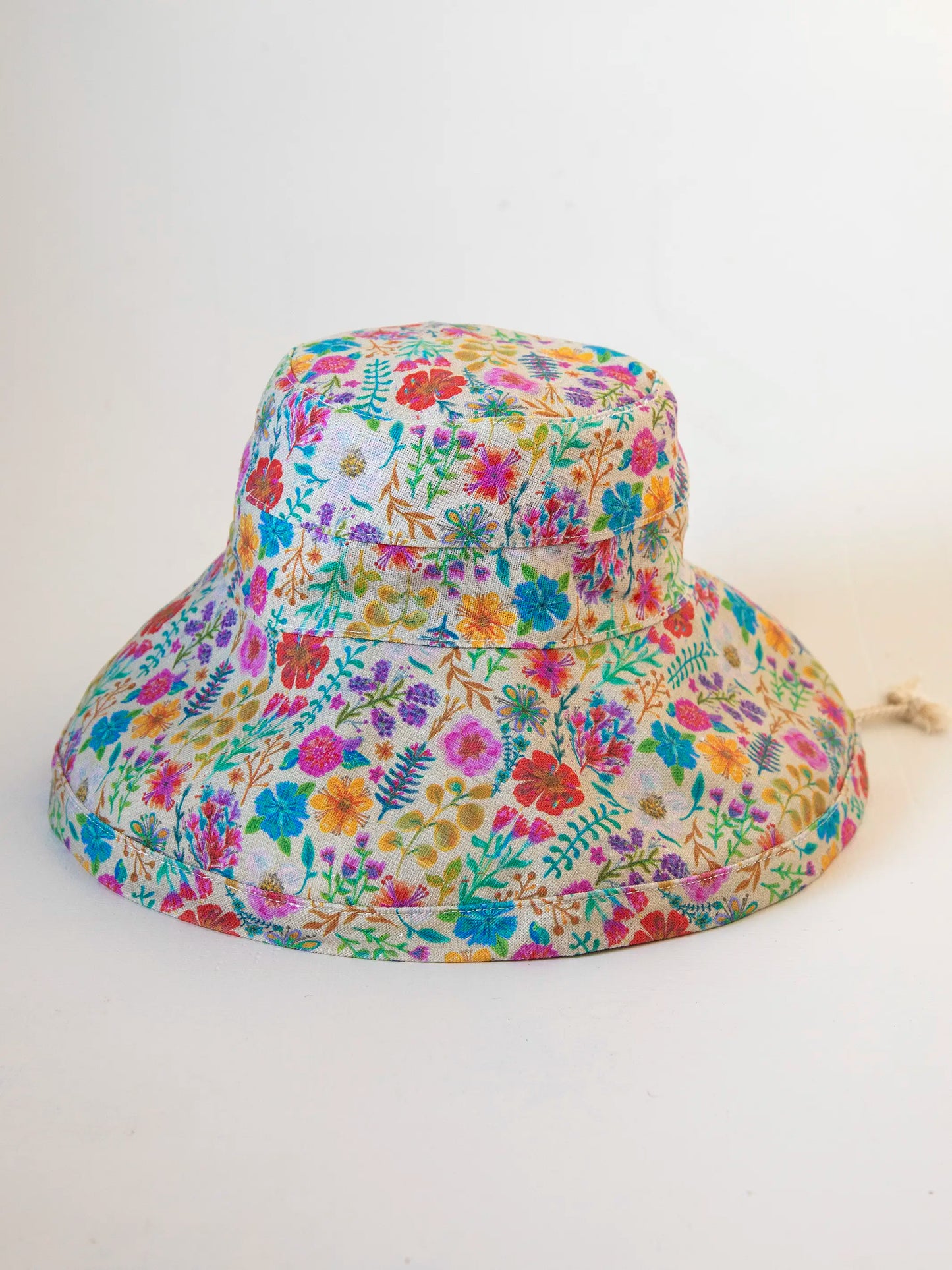 Sunny Day Bucket Hat - Rainbow Garden Cream