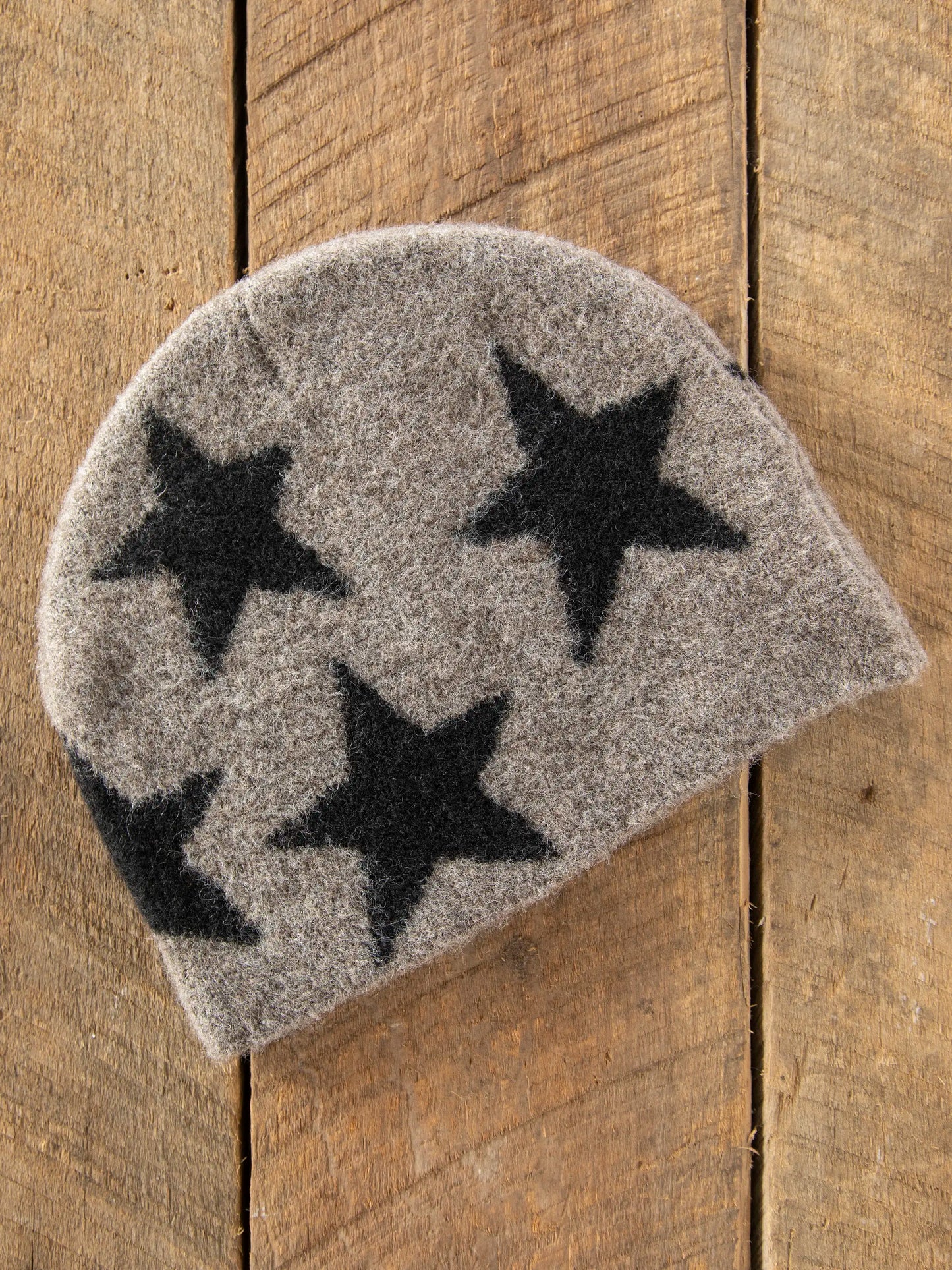 Jacquard Beanie - Grey Star