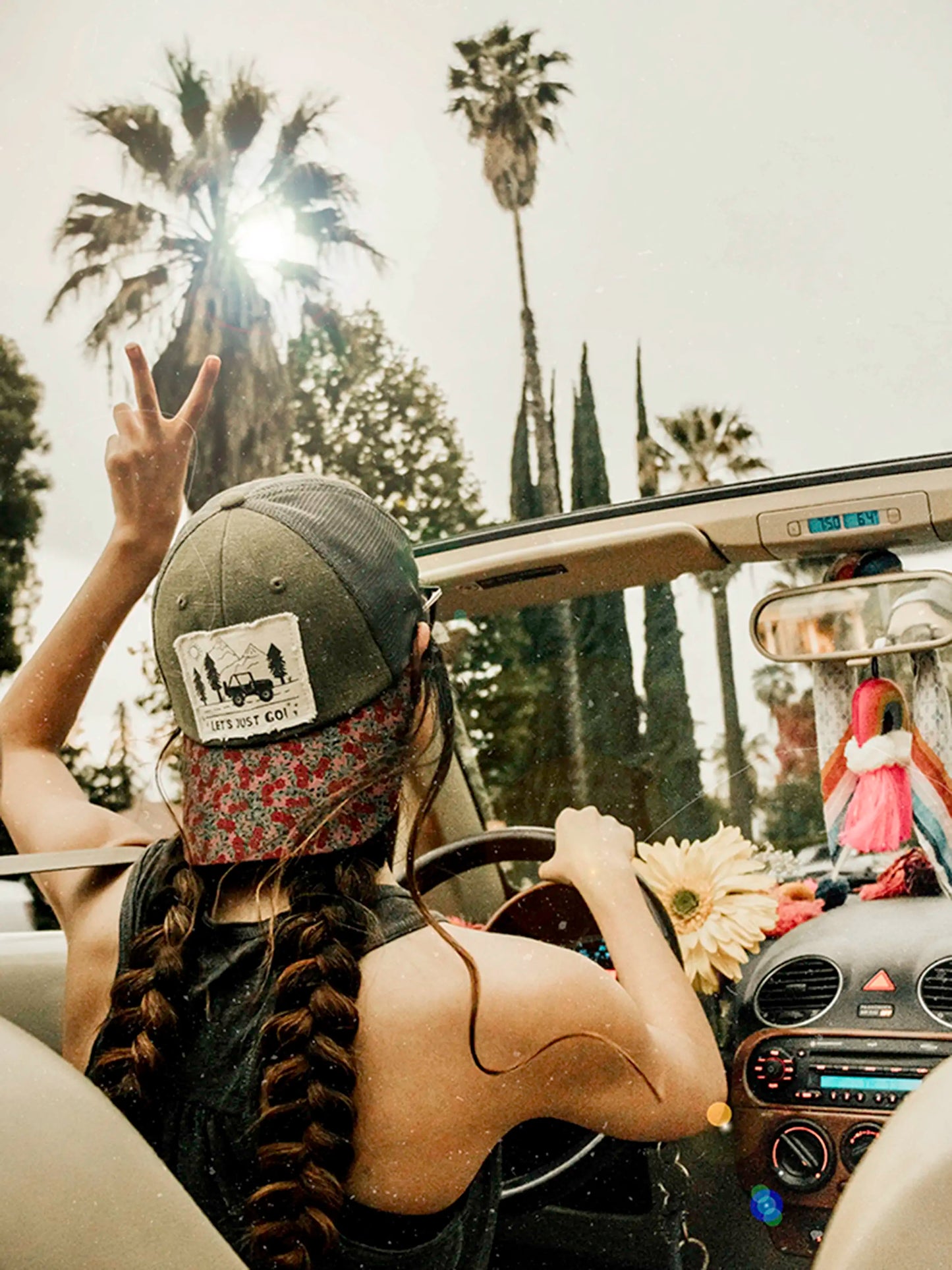 Canvas Trucker Hat - Let's Just Go Mountains