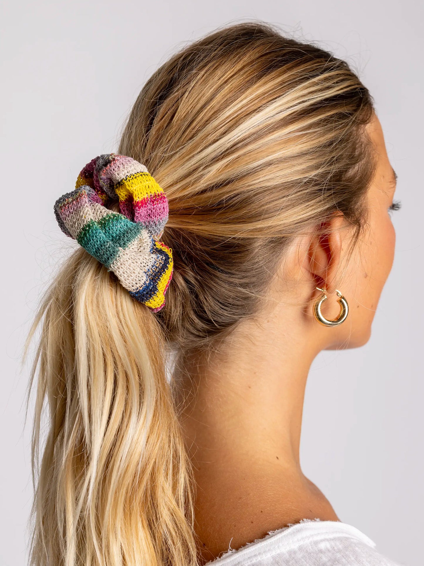 Crochet Scrunchie - Rainbow