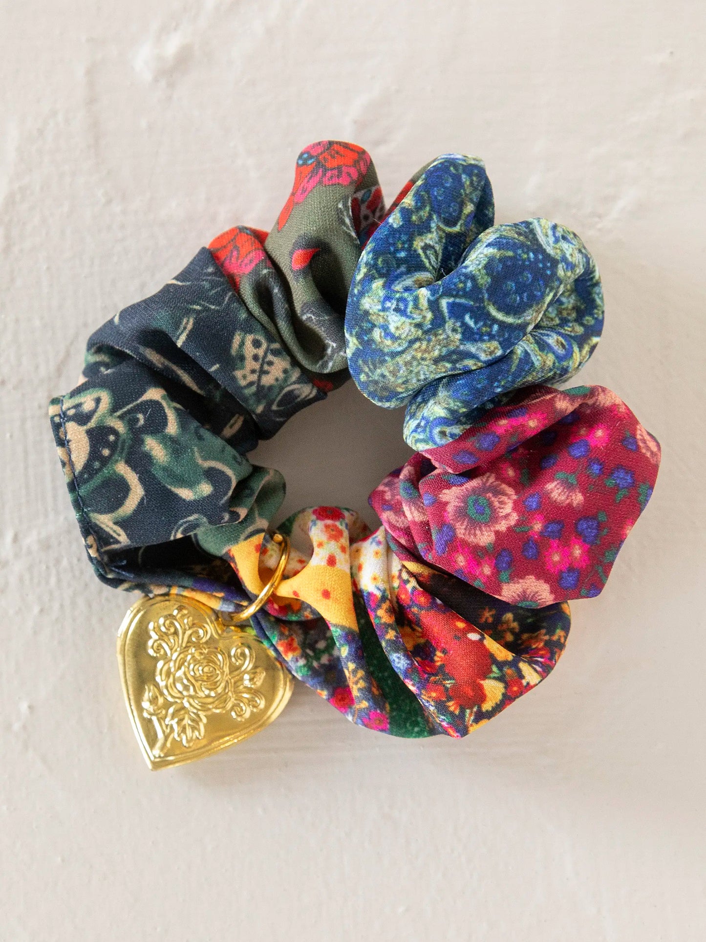 Locket Scrunchie - Bright Patchwork