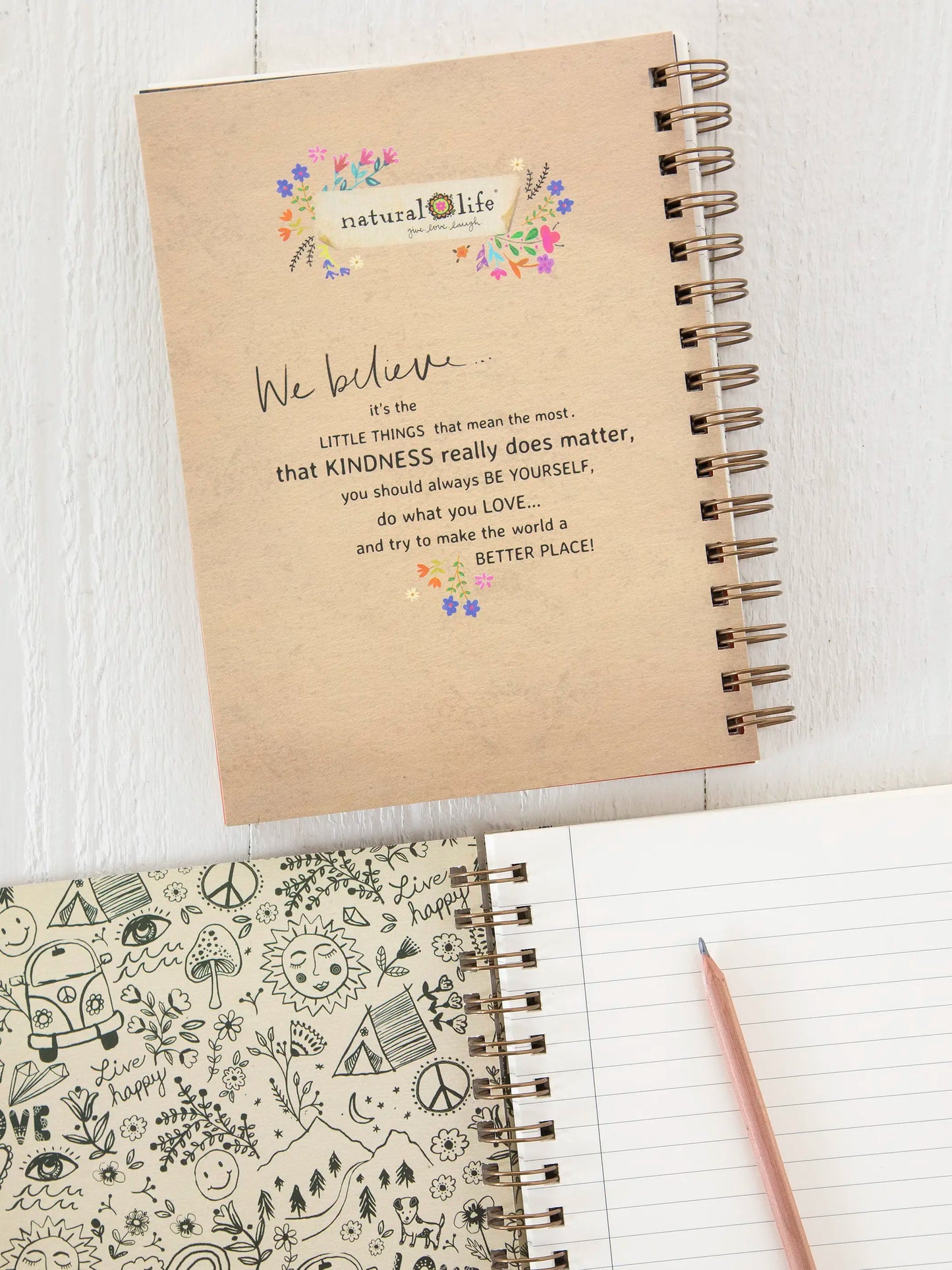 Spiral Notebook - Patchwork Chirps
