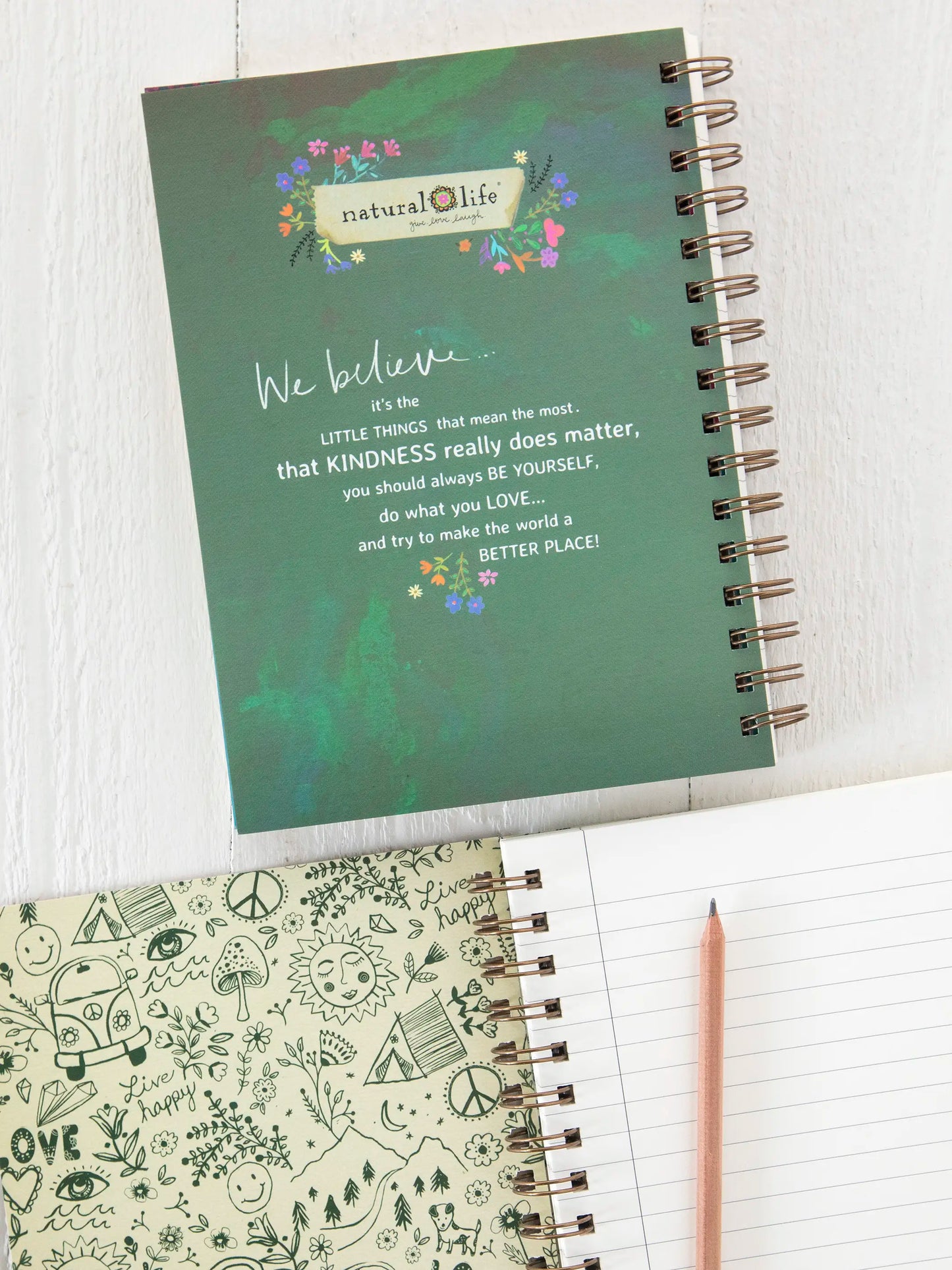 Spiral Notebook - Wildflower Border