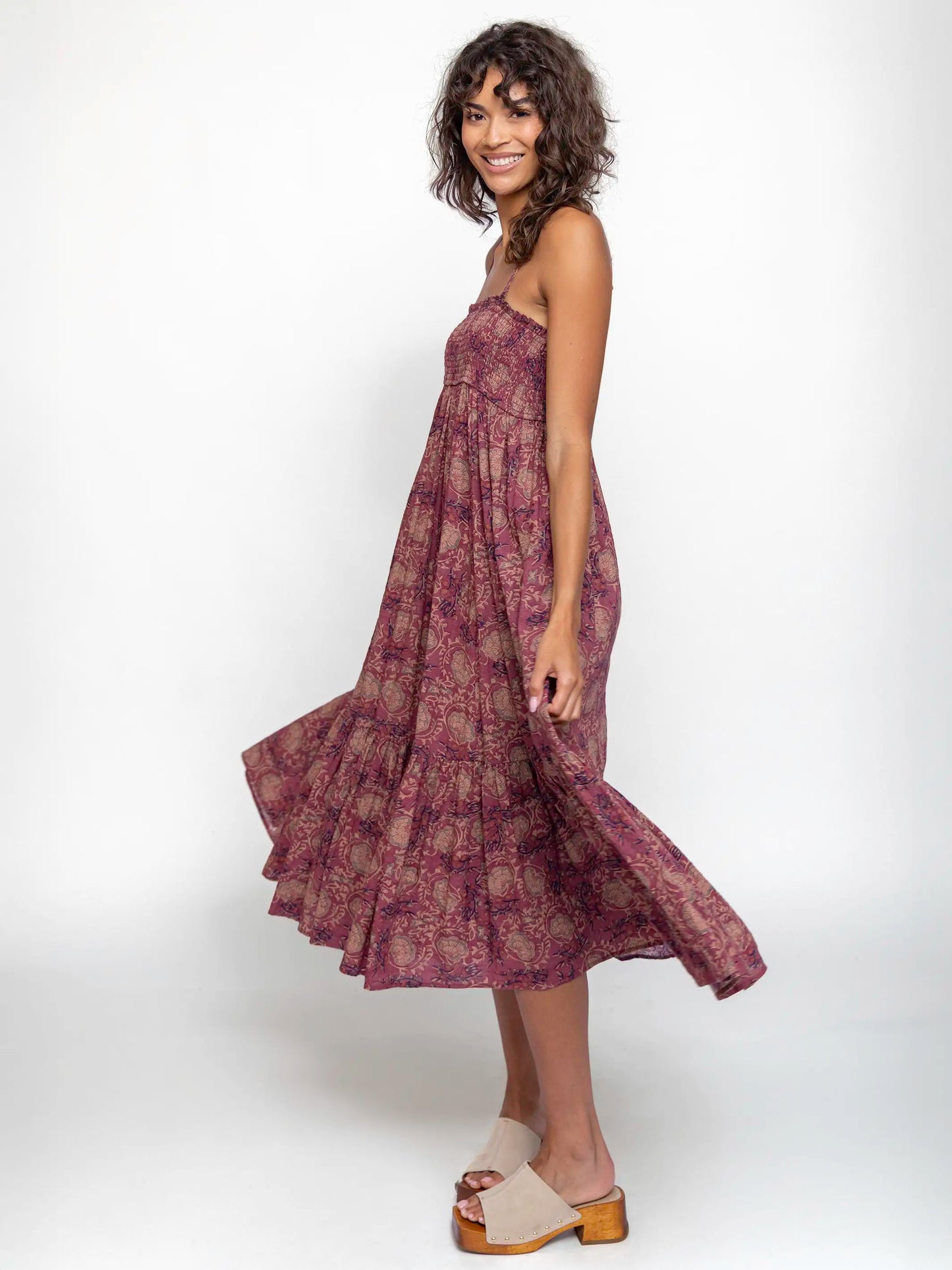 Flora Convertible Maxi Skirt - Mauve India Vines