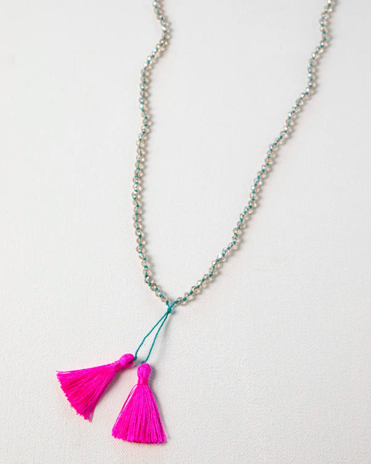 Tassel Necklace - Turquoise