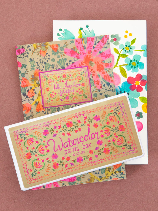 Watercolor & Sketchbook Set