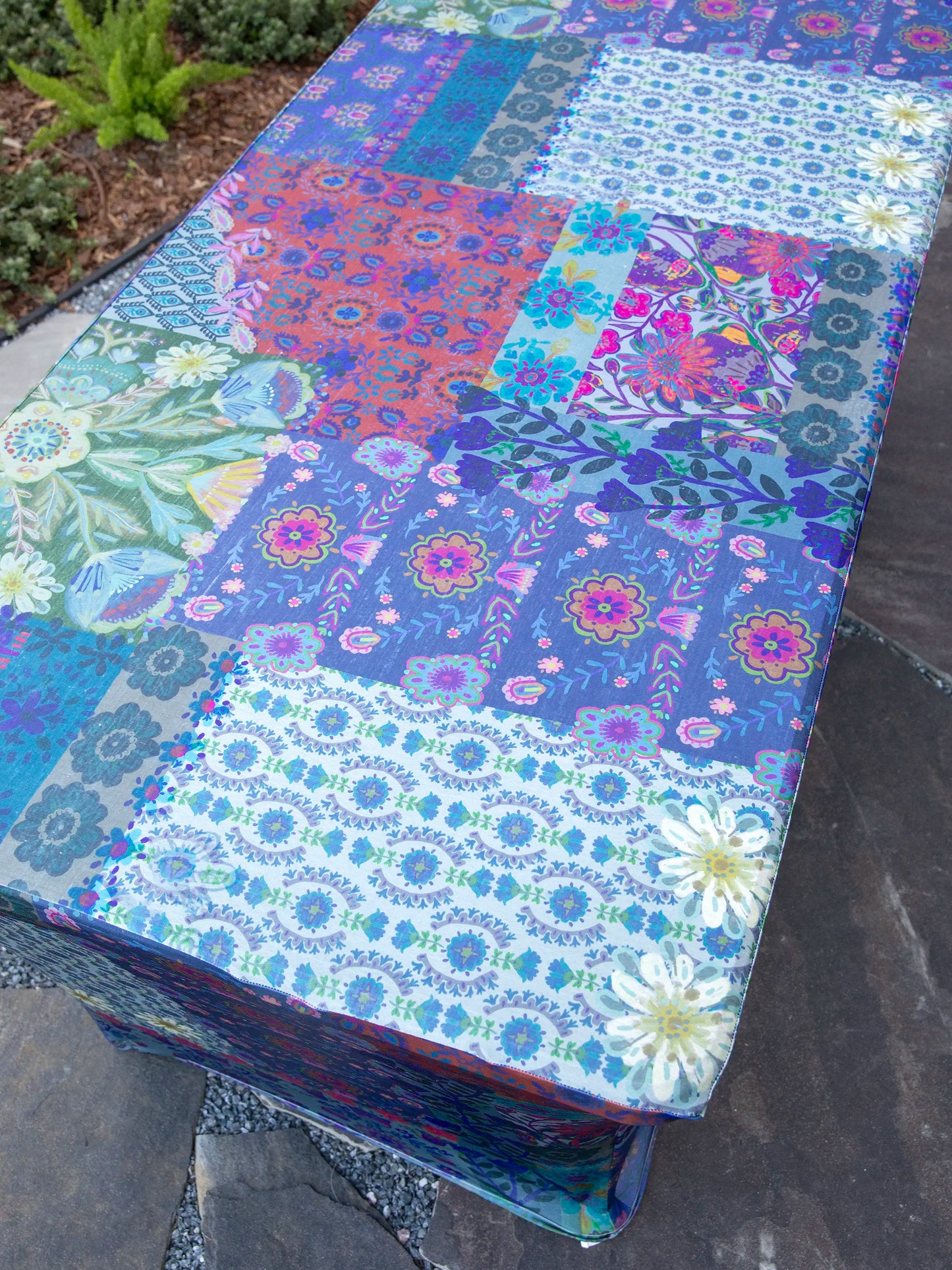 Best Table Cover Ever - Blue Patchwork