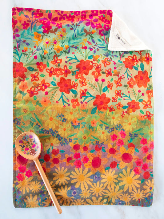 Cotton Dish Towel - Wildflowers