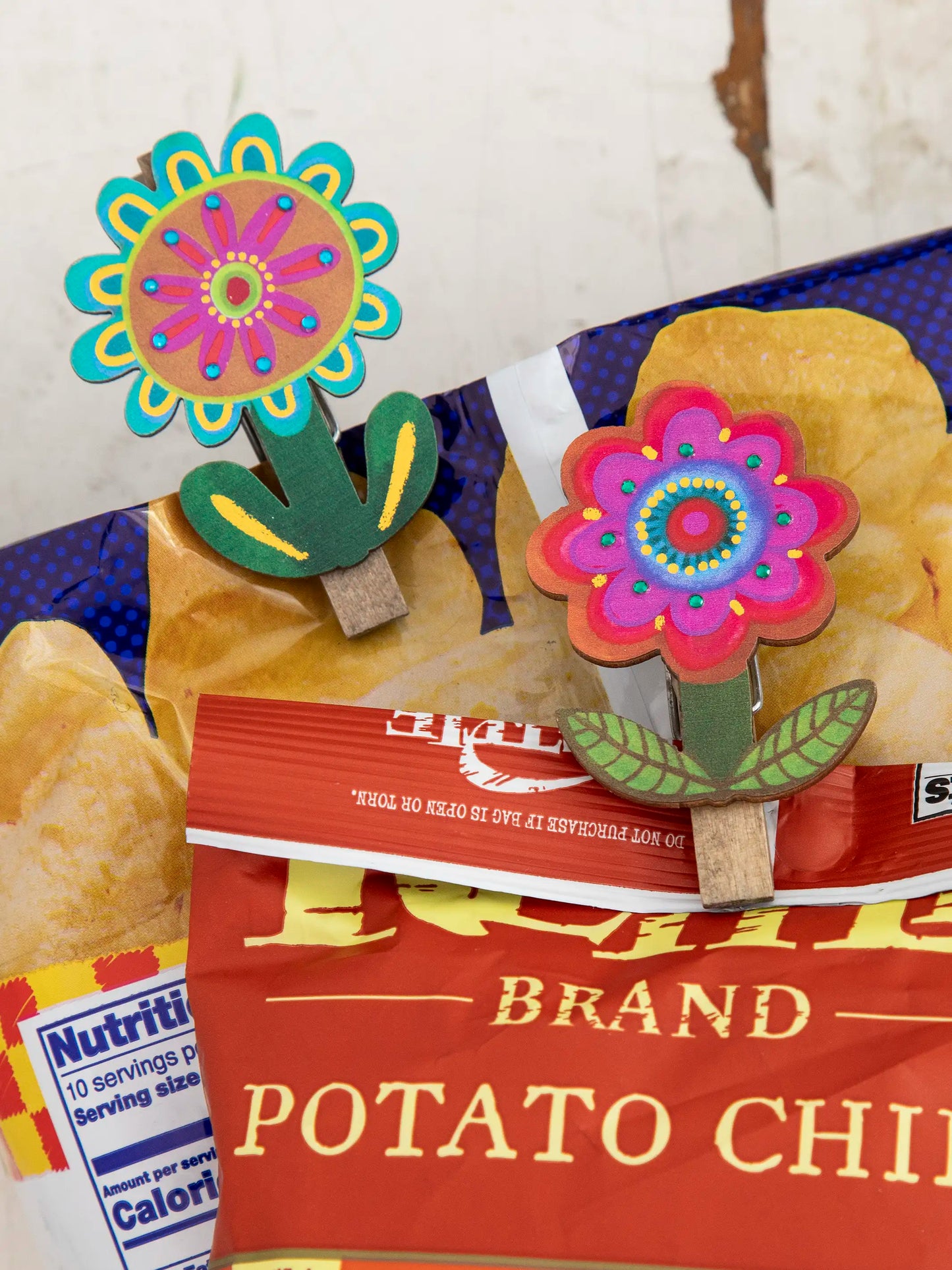 Magnet Happy Clips, Set of 2 - Flower