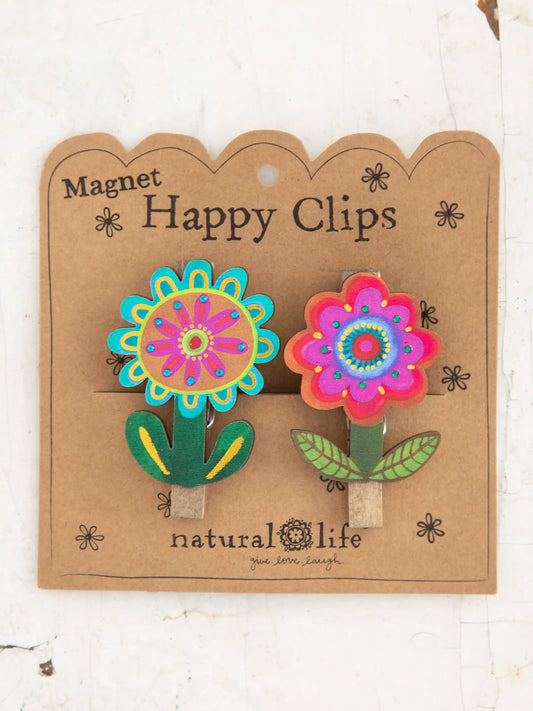 Magnet Happy Clips, Set of 2 - Flower