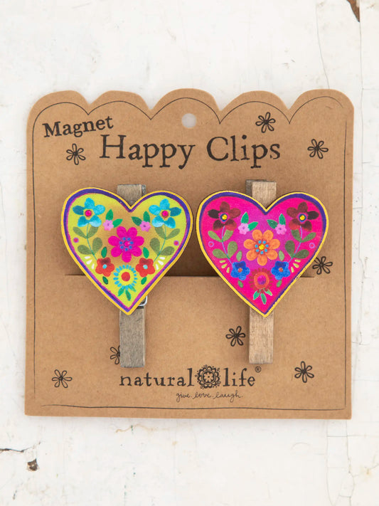 Magnet Happy Clips, Set of 2 - Heart