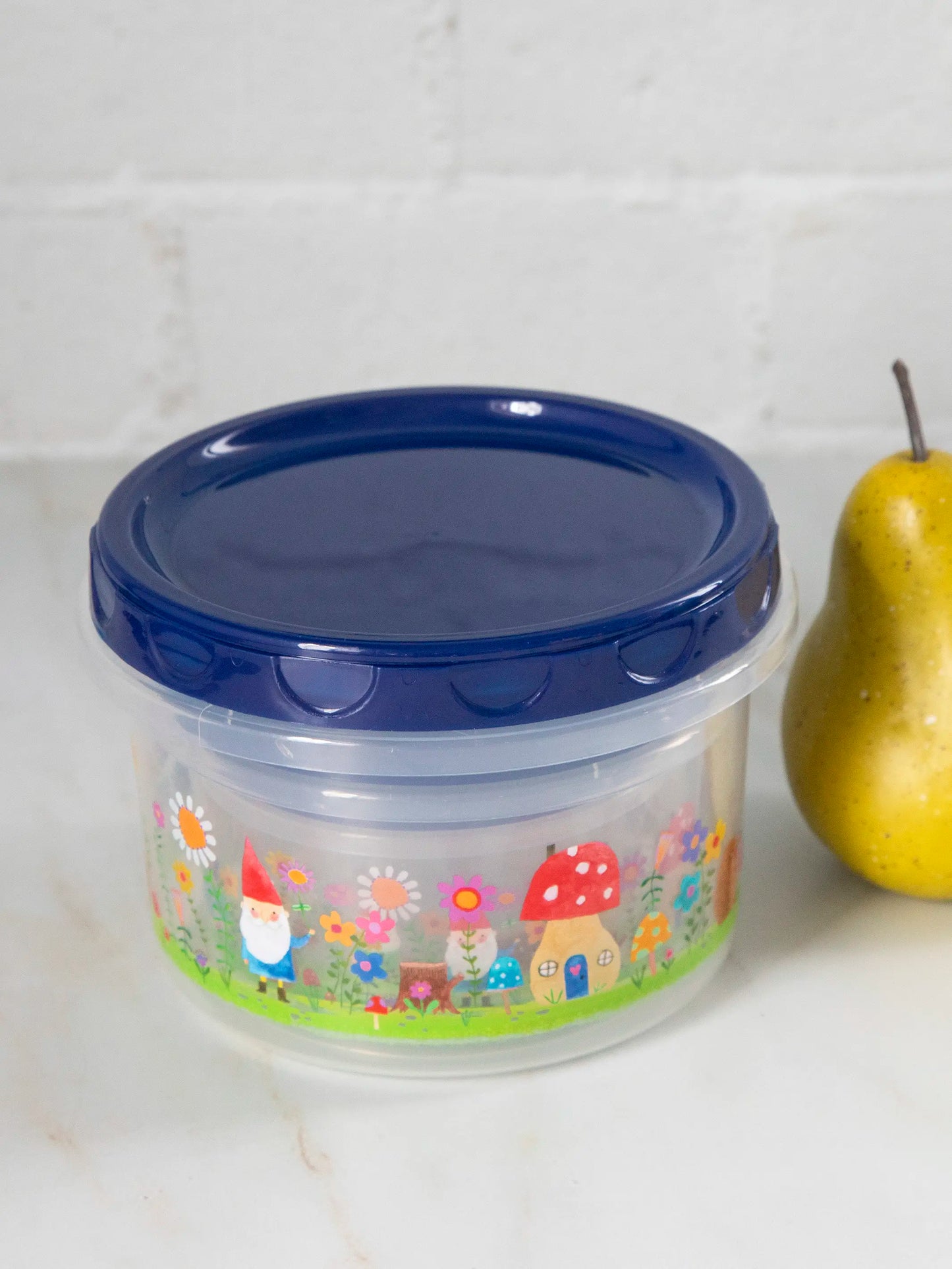 Storage Containers, Set of 3 - Gnome