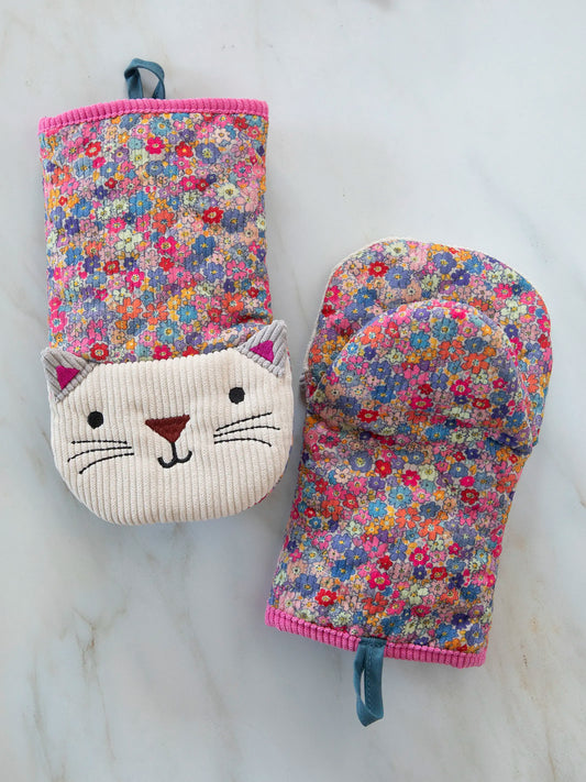 Midi Oven Mitt - Cat